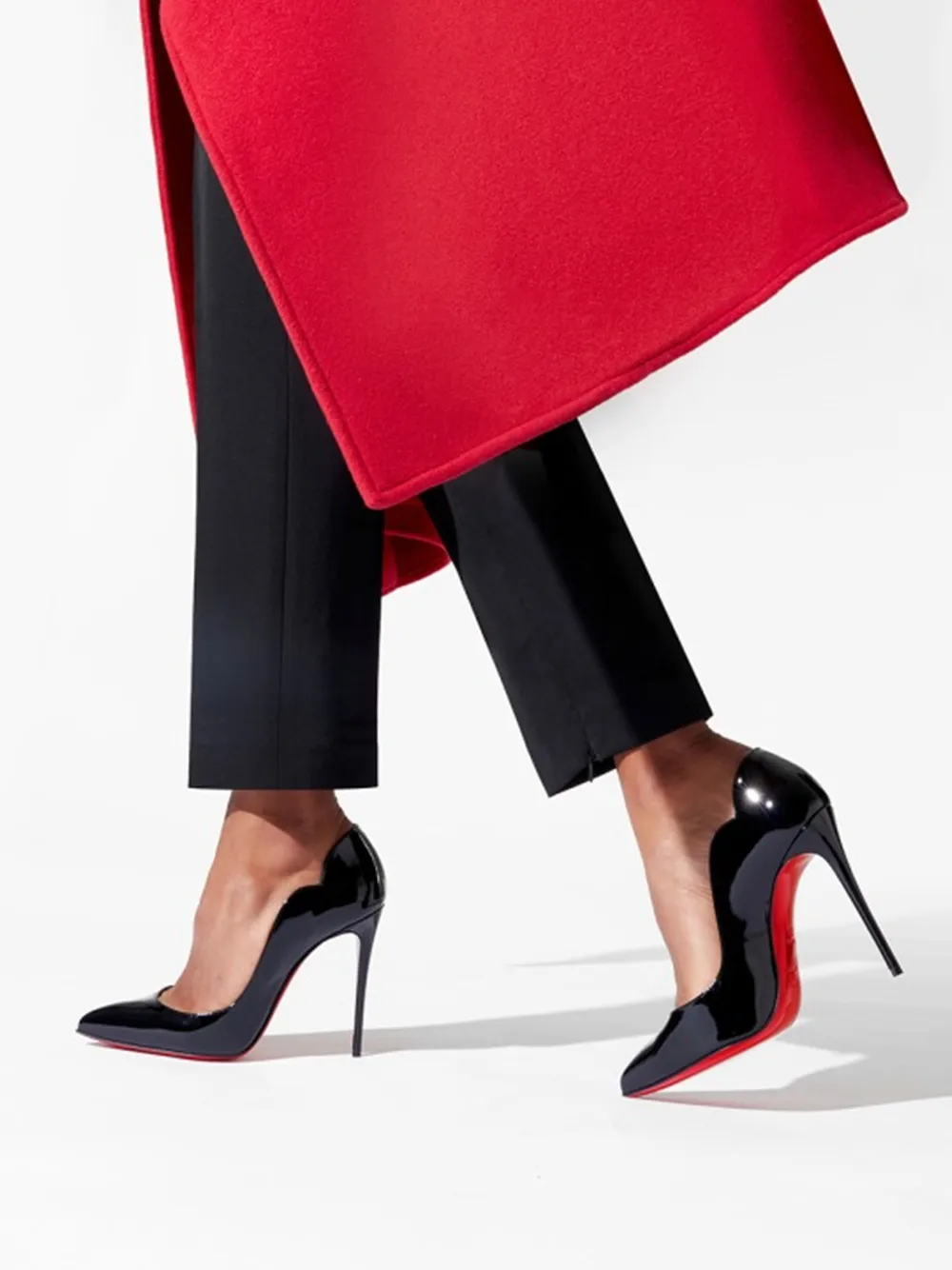 Christian Louboutin Black Patent Leather Hot Chick Pumps 100 sold by Siebentaschen product image thumbnail 5