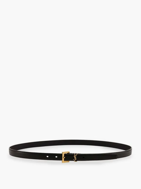 Saint Laurent Leather belt sold by Siebentaschen