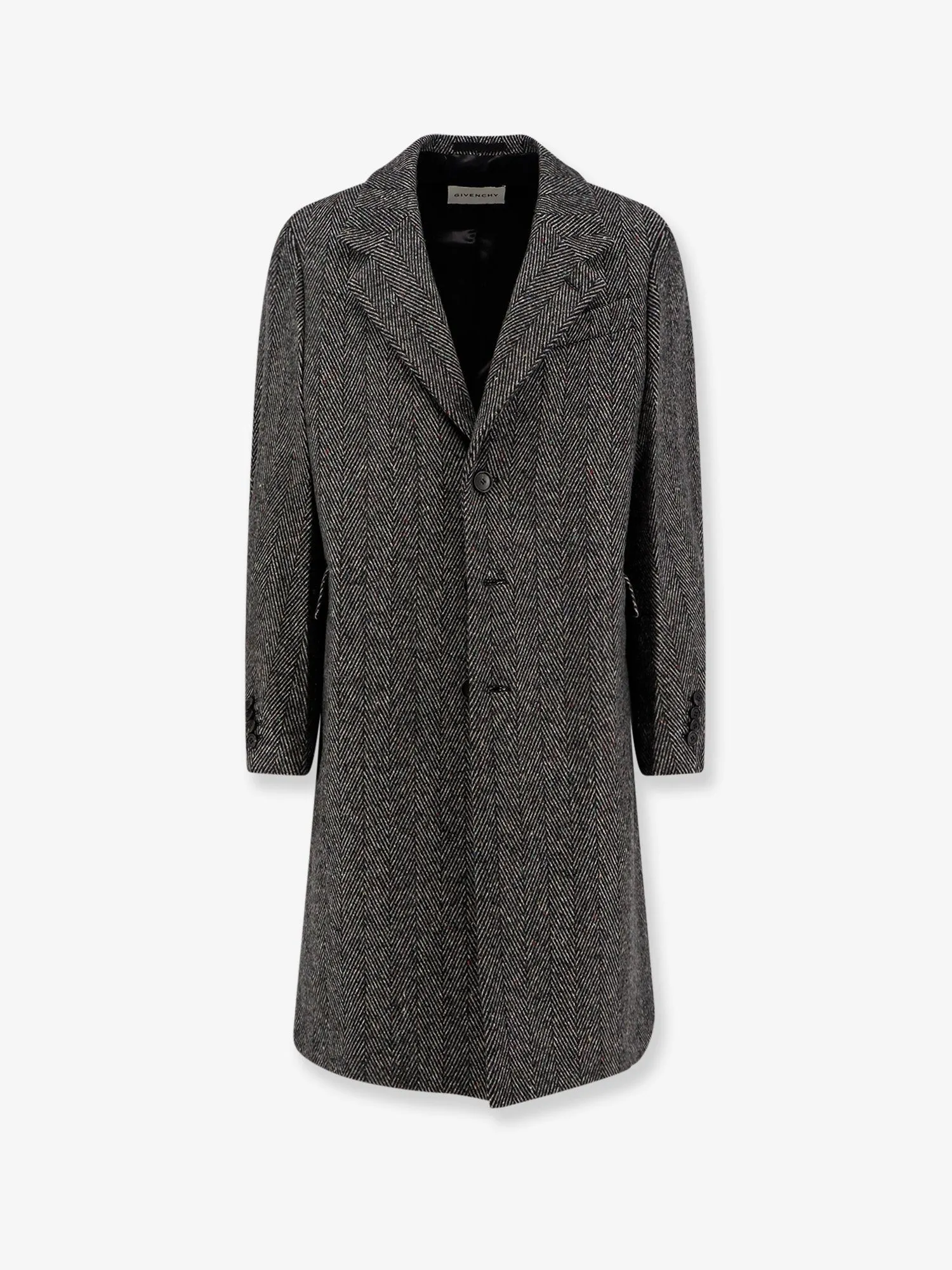 Givenchy Wool blend coat with herringbone motif sold by Siebentaschen