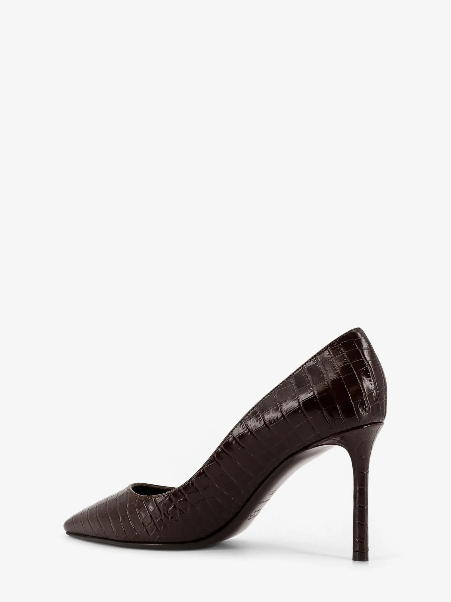 Jimmy Choo Romy 85 leather pumps with croco effect sold by Siebentaschen product image thumbnail 3