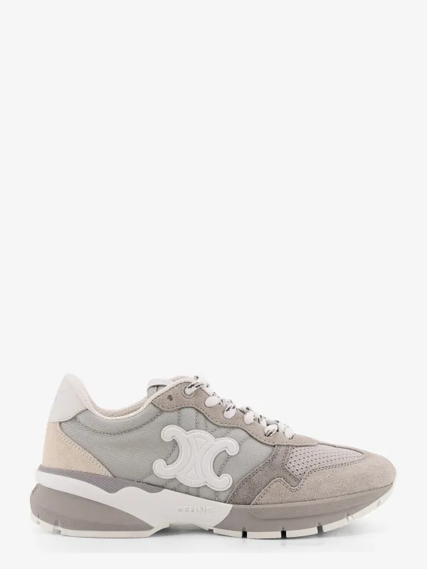 Celine Trio Lace Up suede and mesh sneakers sold by Siebentaschen