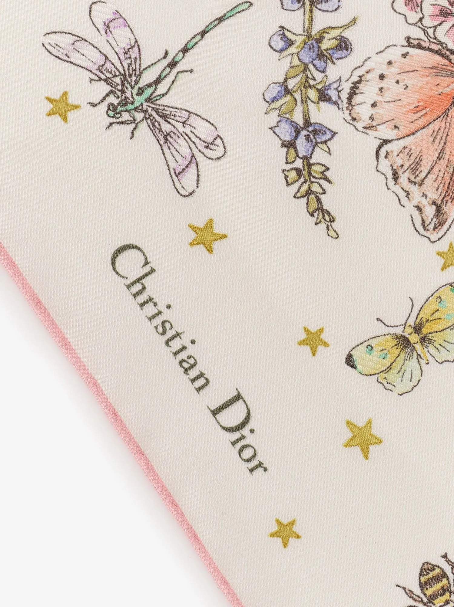 Dior Flowers Calendar Triangle silk foulard sold by Siebentaschen product image thumbnail 2