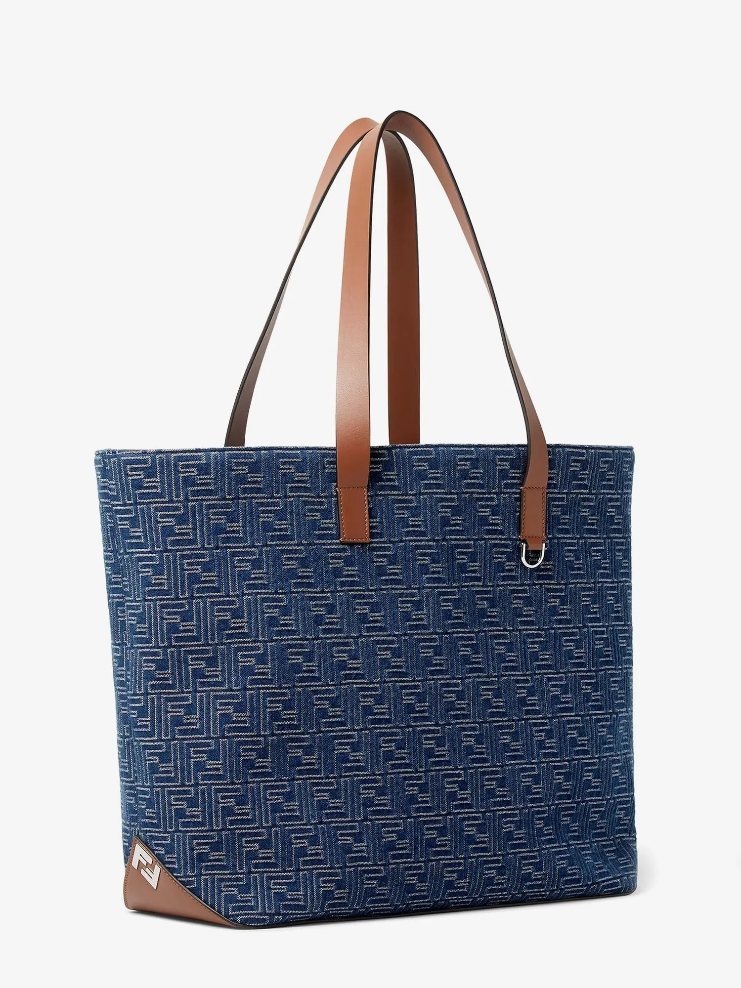 Fendi FF Jacquard tote bag with denim effect sold by Siebentaschen product image thumbnail 3