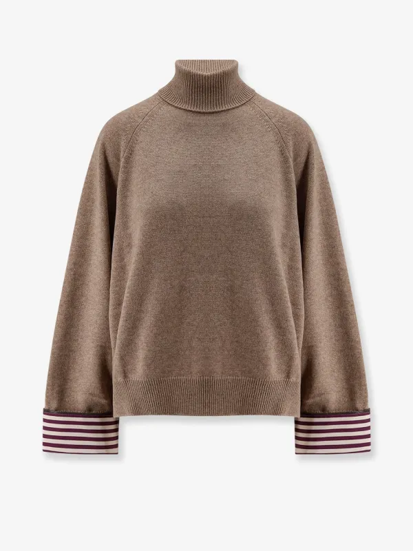 Brunello Cucinelli Cashmere sweater with Monili detail sold by Siebentaschen