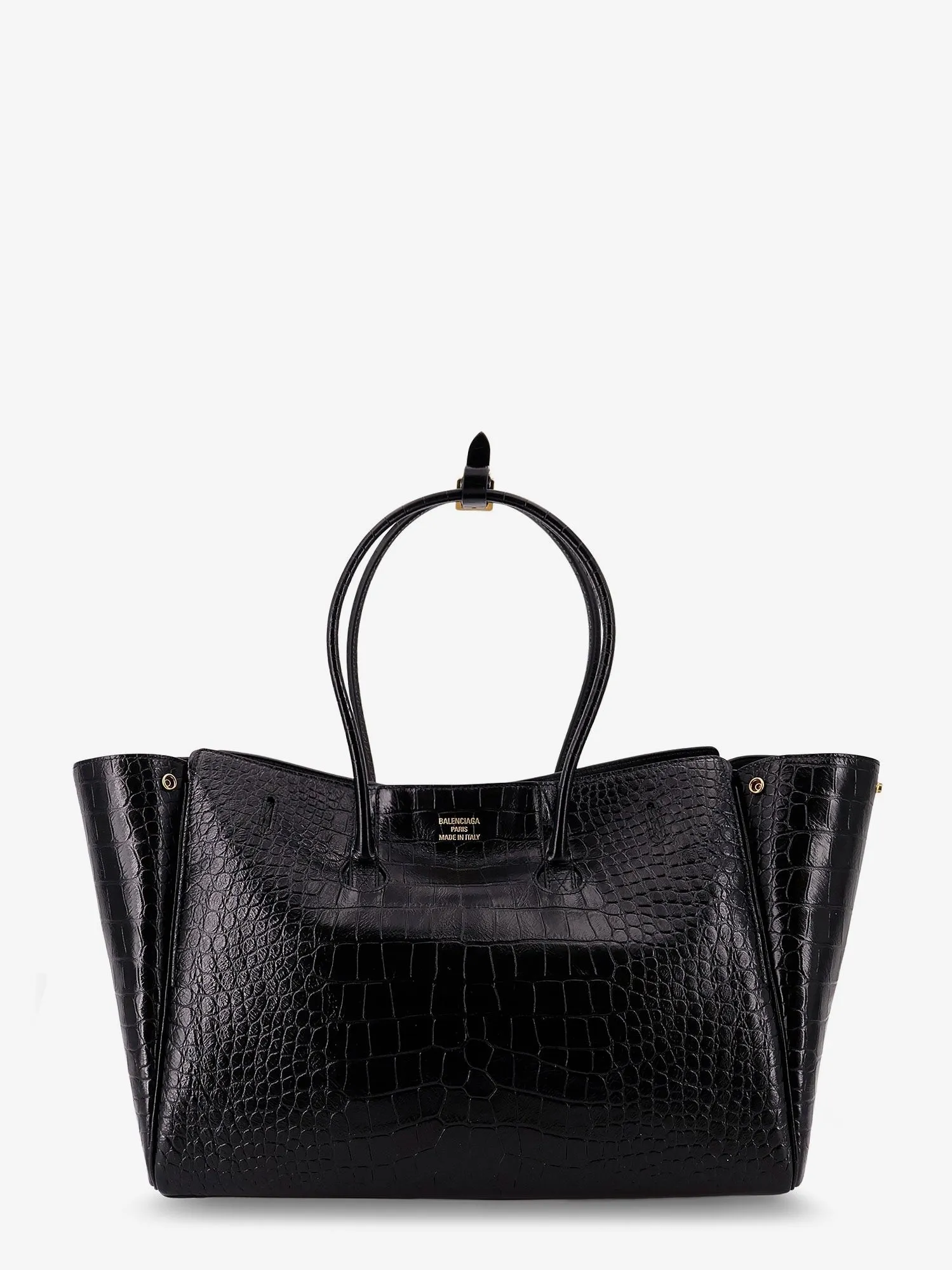 Balenciaga Carry All Bel Air leather shoulder bag with croco effect sold by Siebentaschen product image thumbnail 2