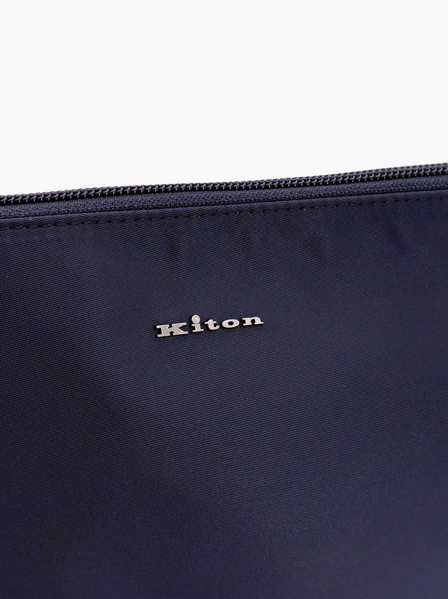 KITON CIRO PAONE Nylon clutch with metal lettering logo sold by Siebentaschen product image thumbnail 4