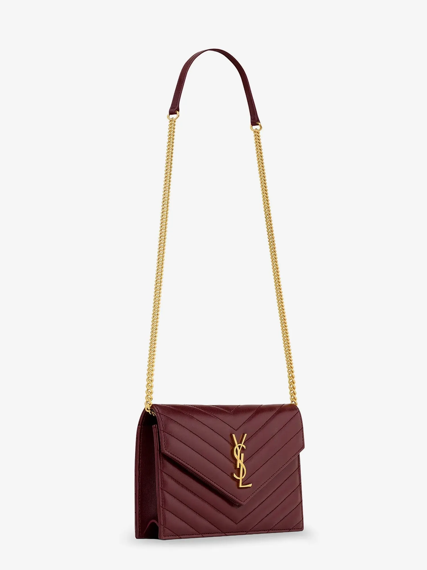 Saint Laurent Envelope leather shoulder bag sold by Siebentaschen product image thumbnail 3