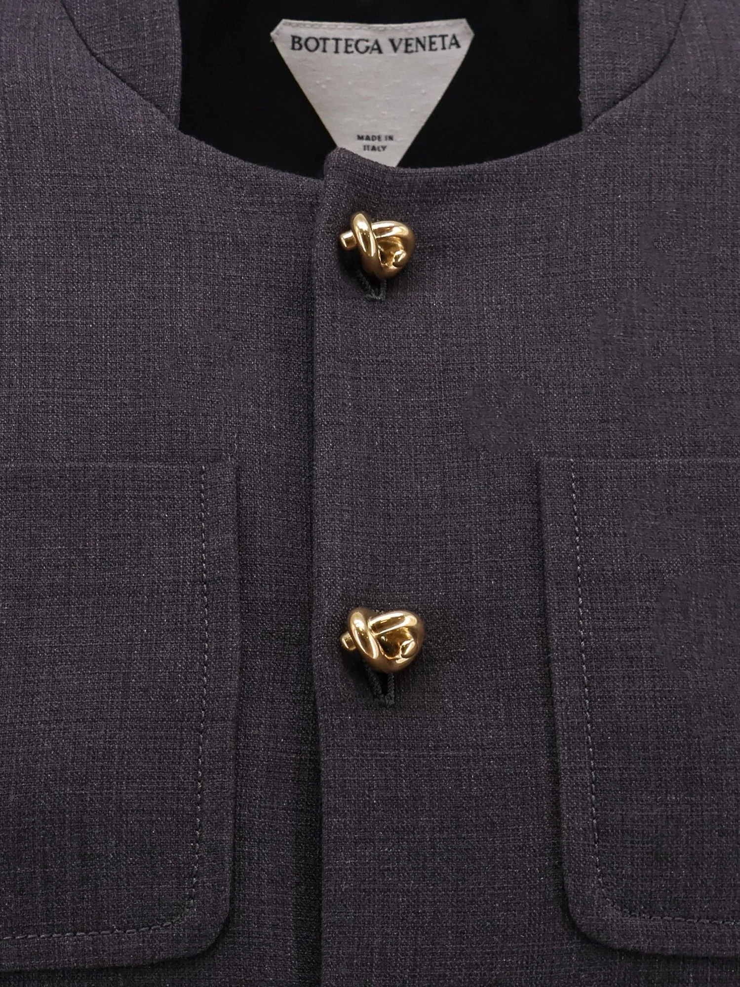 Bottega Veneta Cotton and viscose blazer with Knots detail sold by Siebentaschen product image thumbnail 3