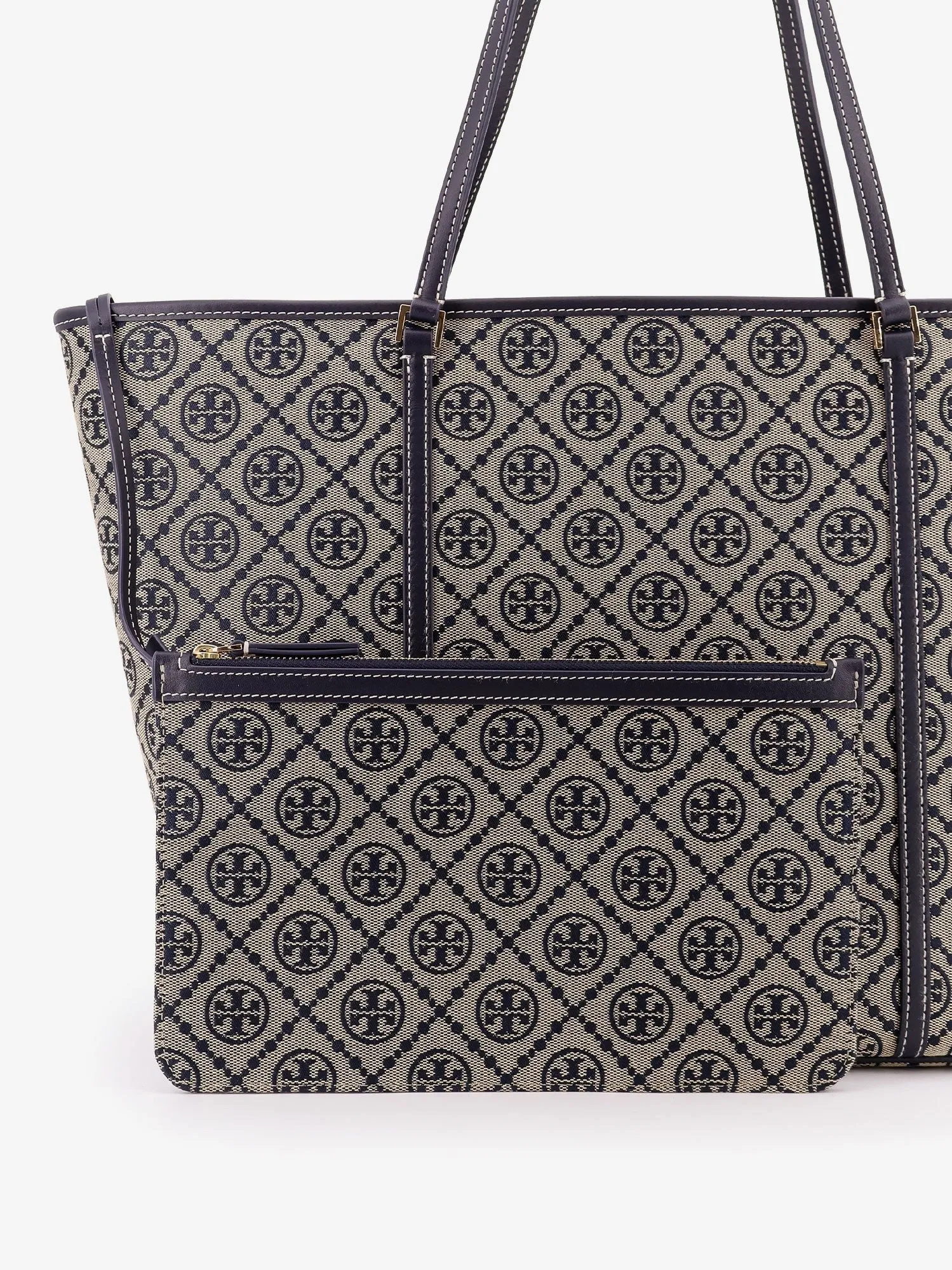 Tory Burch T-Monogram shoulder bag with internal clutch sold by Siebentaschen product image thumbnail 5