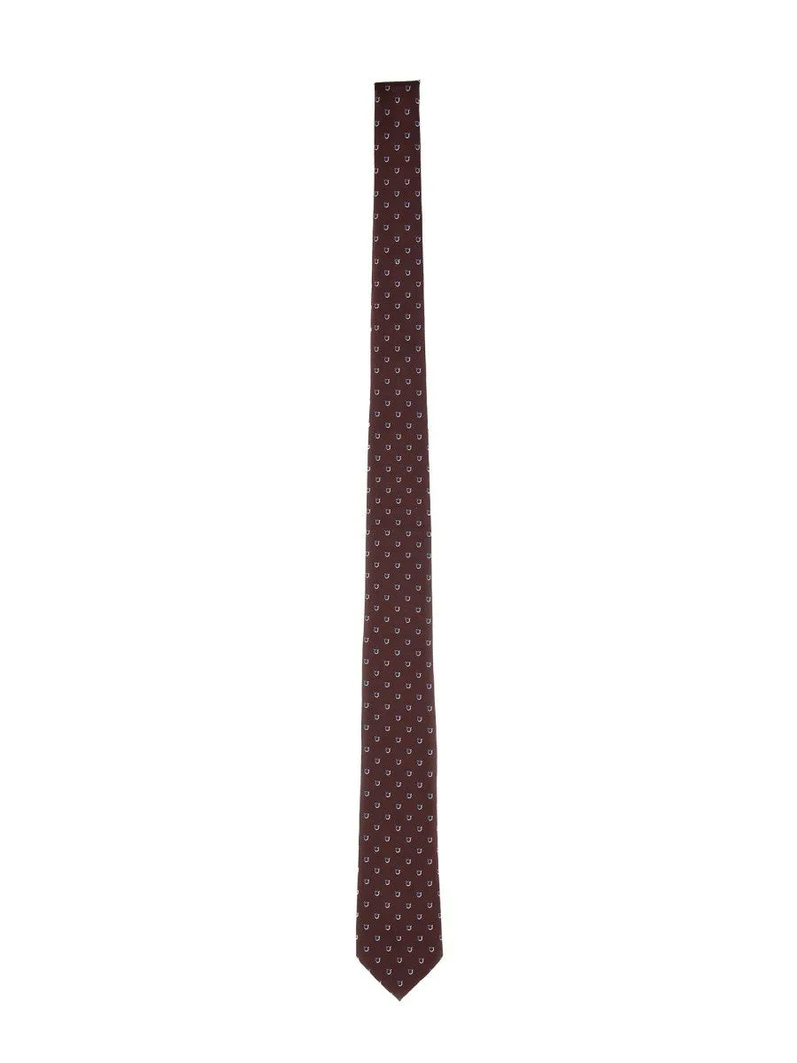 Ferragamo JACQUARD "GANCINI" TIE sold by Siebentaschen product image thumbnail 2
