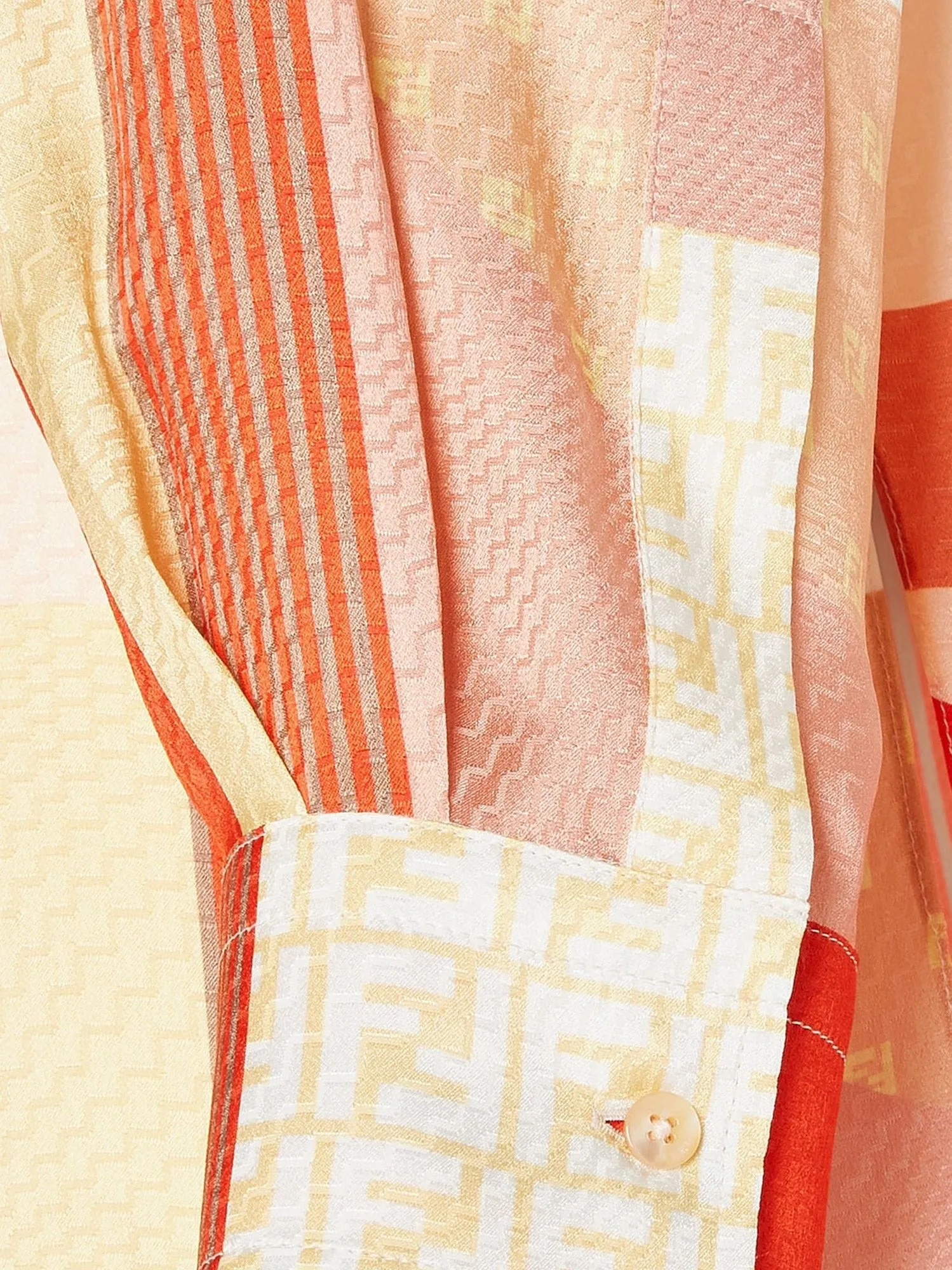 Fendi Patchwork silk shirt sold by Siebentaschen product image thumbnail 3