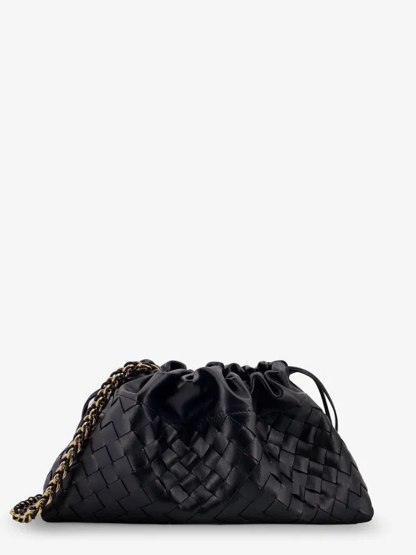 Bottega Veneta Leather Dustbag clutch with Intrecciato motif sold by Siebentaschen
