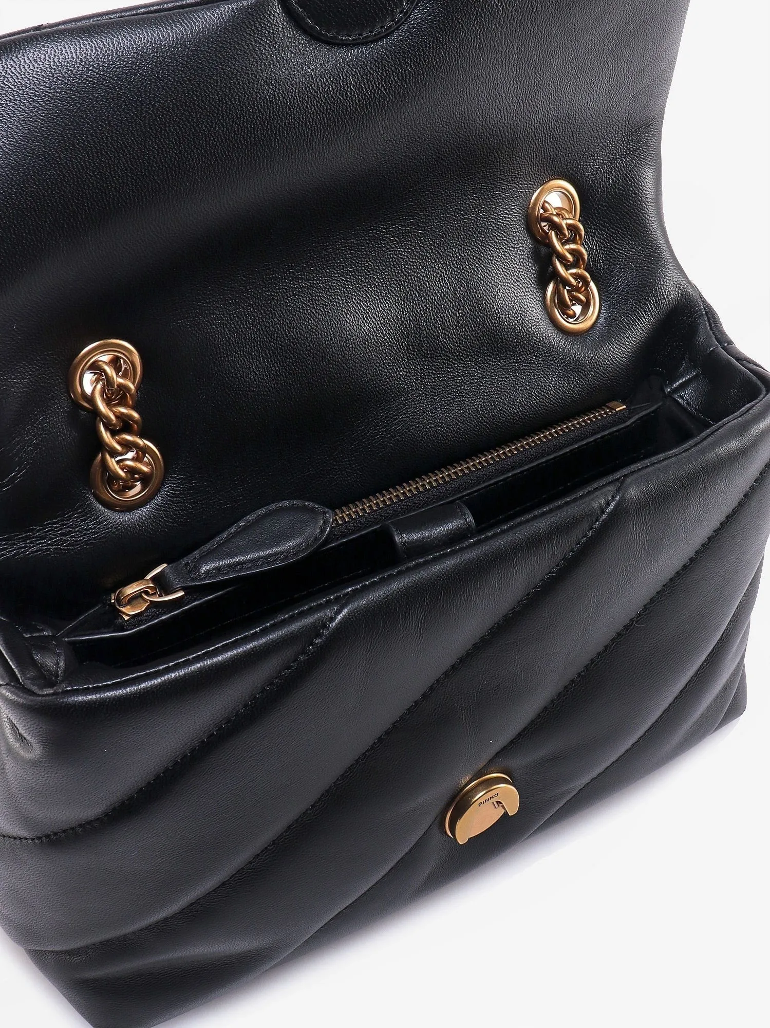 Pinko Love Puff Classic matelassé leather shoulder bag sold by Siebentaschen product image thumbnail 4