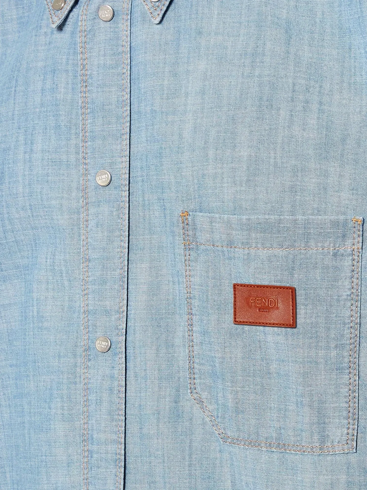 Fendi Cotton shirt with denim effect sold by Siebentaschen product image thumbnail 3