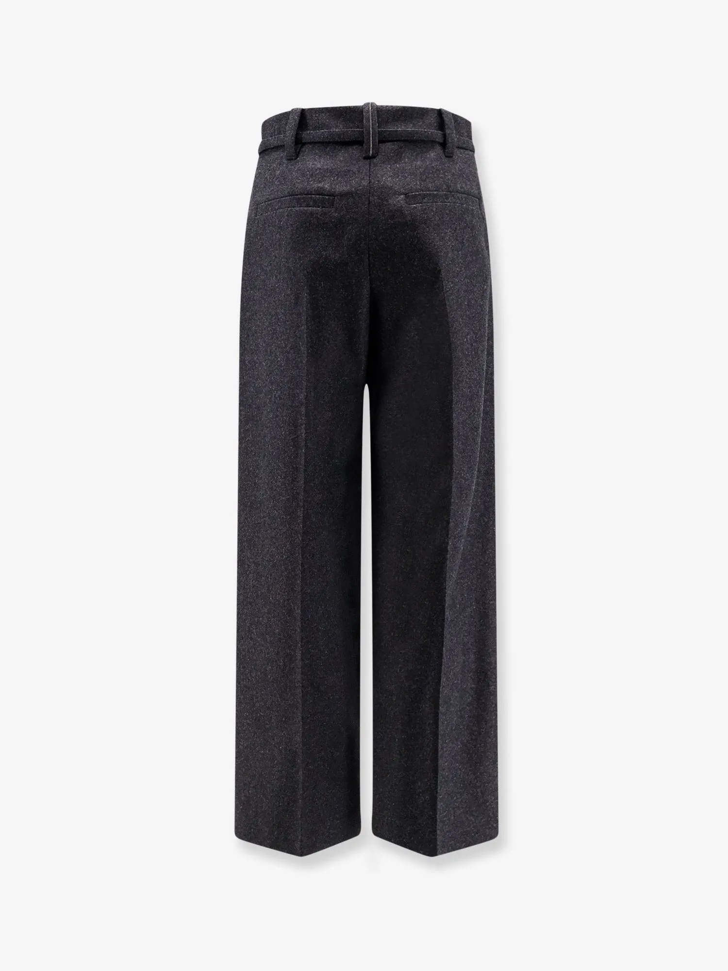 Brunello Cucinelli Virgin wool trousers with belt sold by Siebentaschen product image thumbnail 2