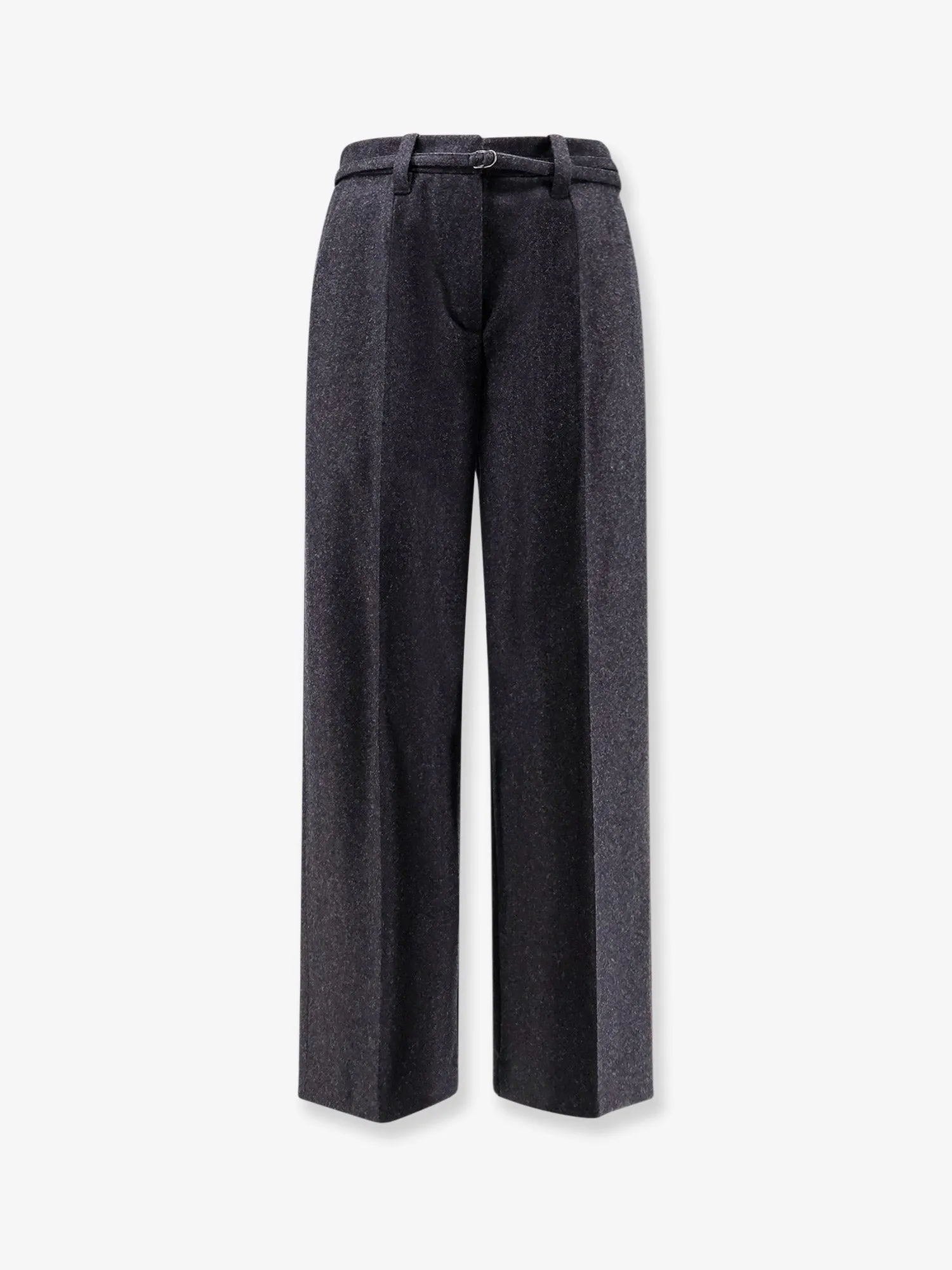 Brunello Cucinelli Virgin wool trousers with belt sold by Siebentaschen