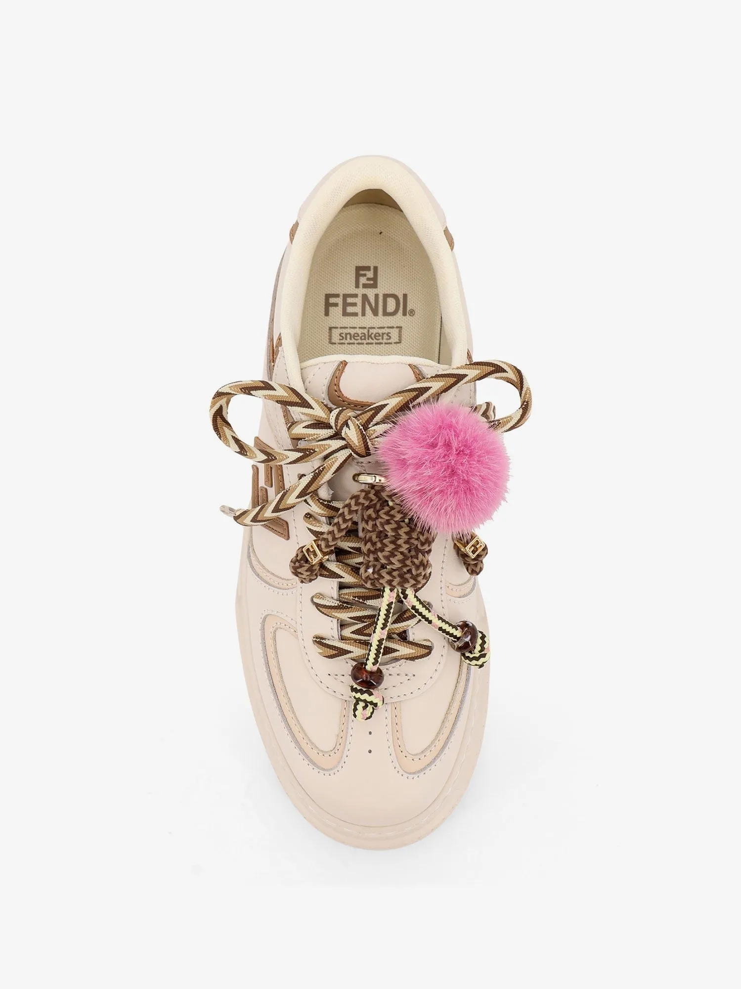 Fendi Fendi Match leather platform sneakers with charms sold by Siebentaschen product image thumbnail 5