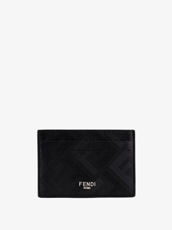 Fendi Leather cardholder with FF motif sold by Siebentaschen