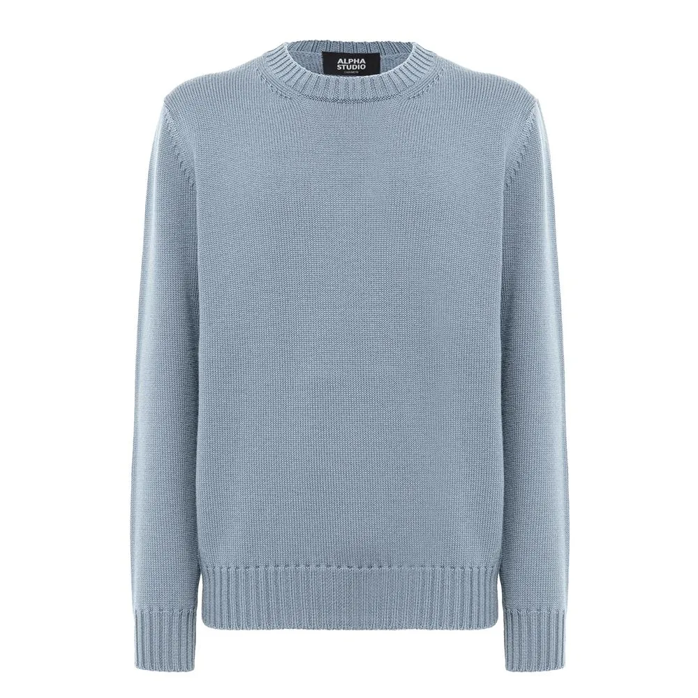 Alpha Studio Gray Cashmere Sweater sold by Siebentaschen