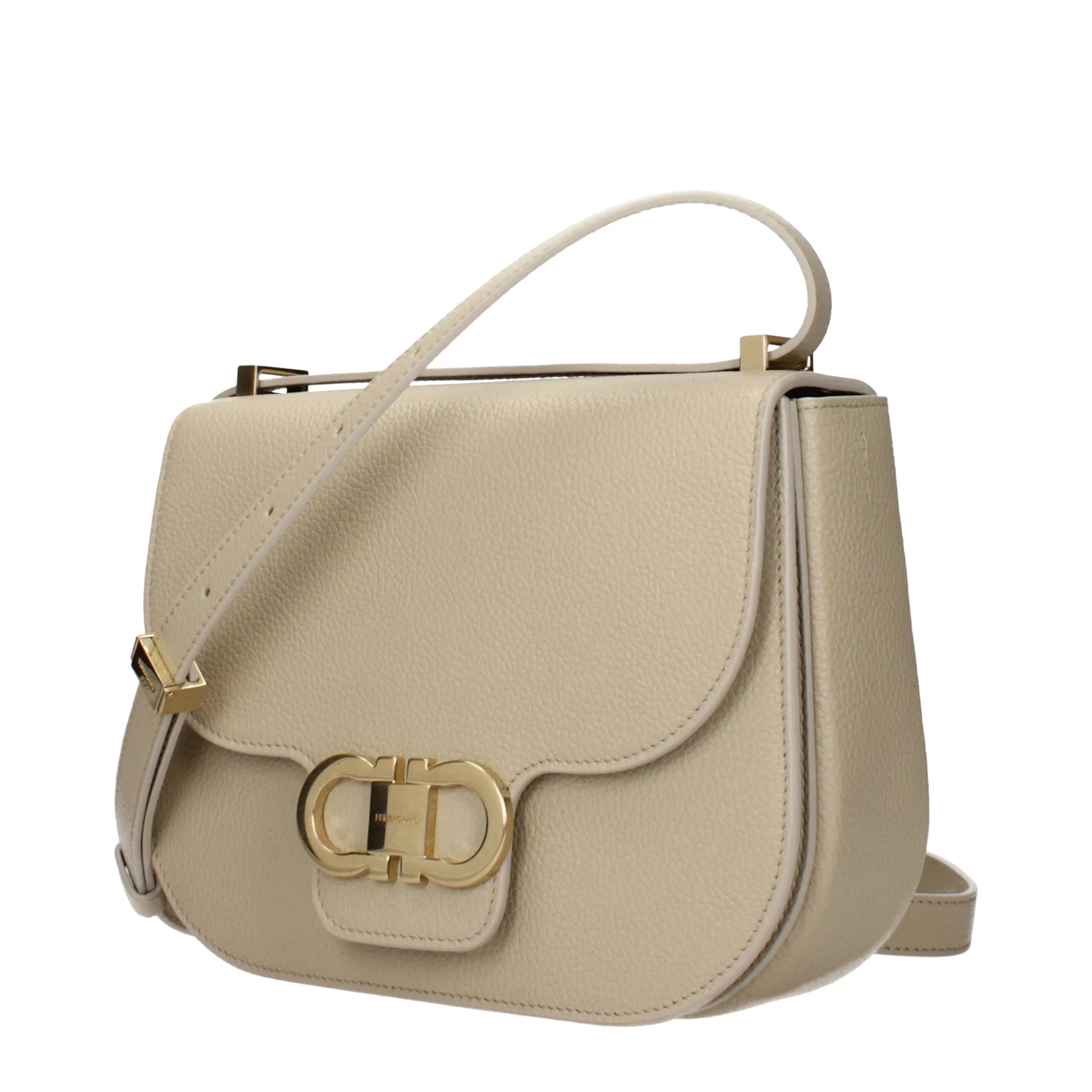 Salvatore Ferragamo Gray Leather Crossbody Bag sold by Siebentaschen product image thumbnail 2