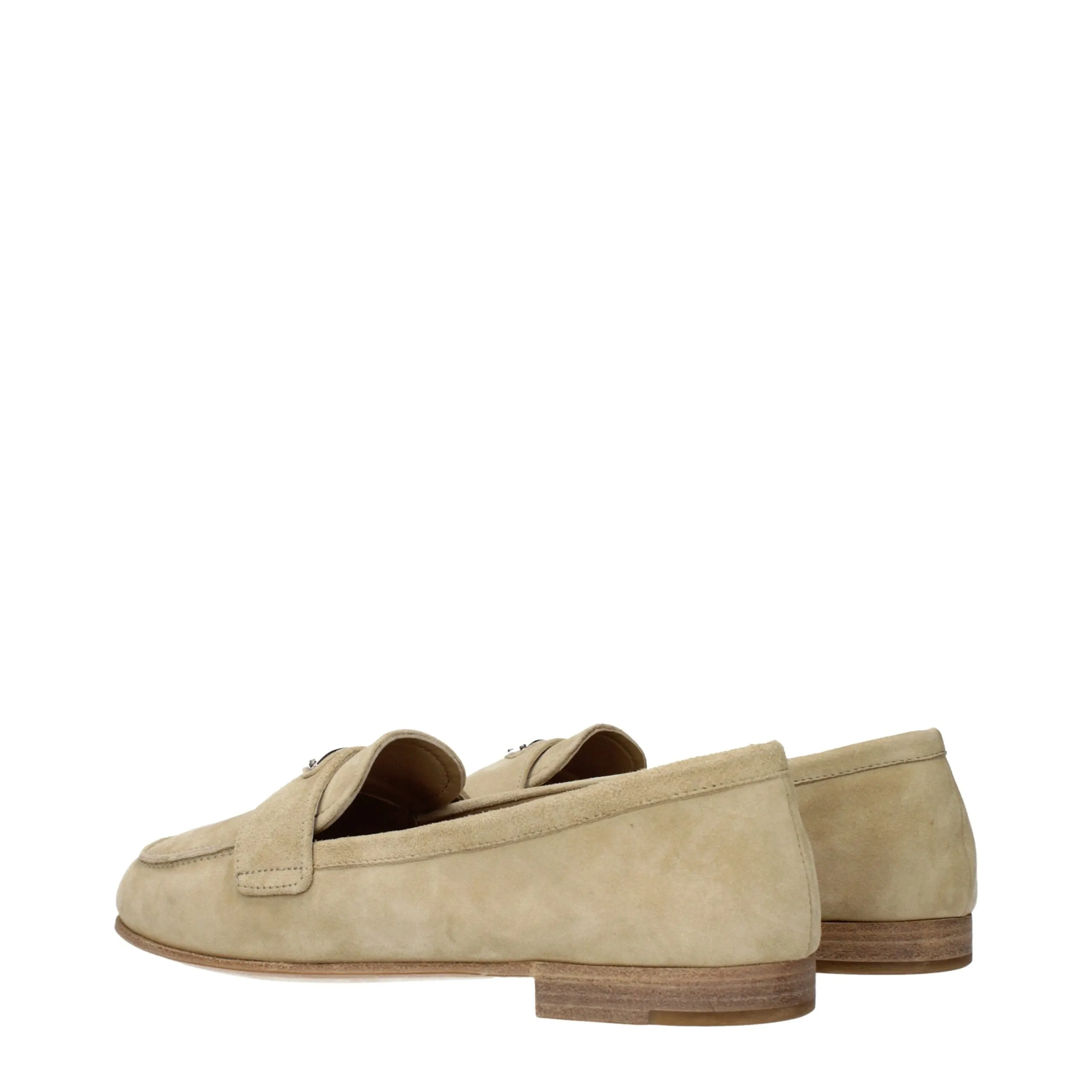 Prada Beige Leather Slip-On Loafers sold by Siebentaschen product image thumbnail 4