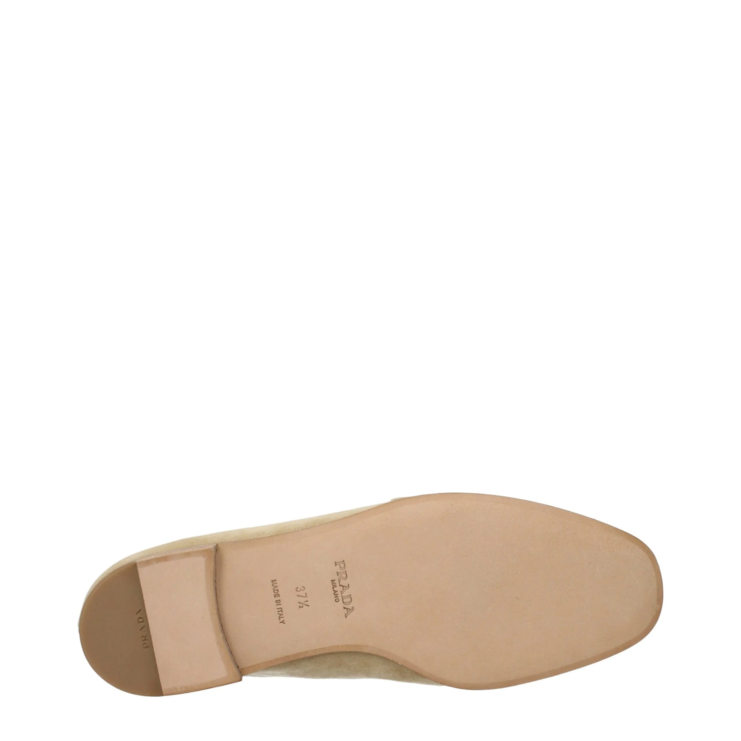 Prada Beige Leather Slip-On Loafers sold by Siebentaschen product image thumbnail 5