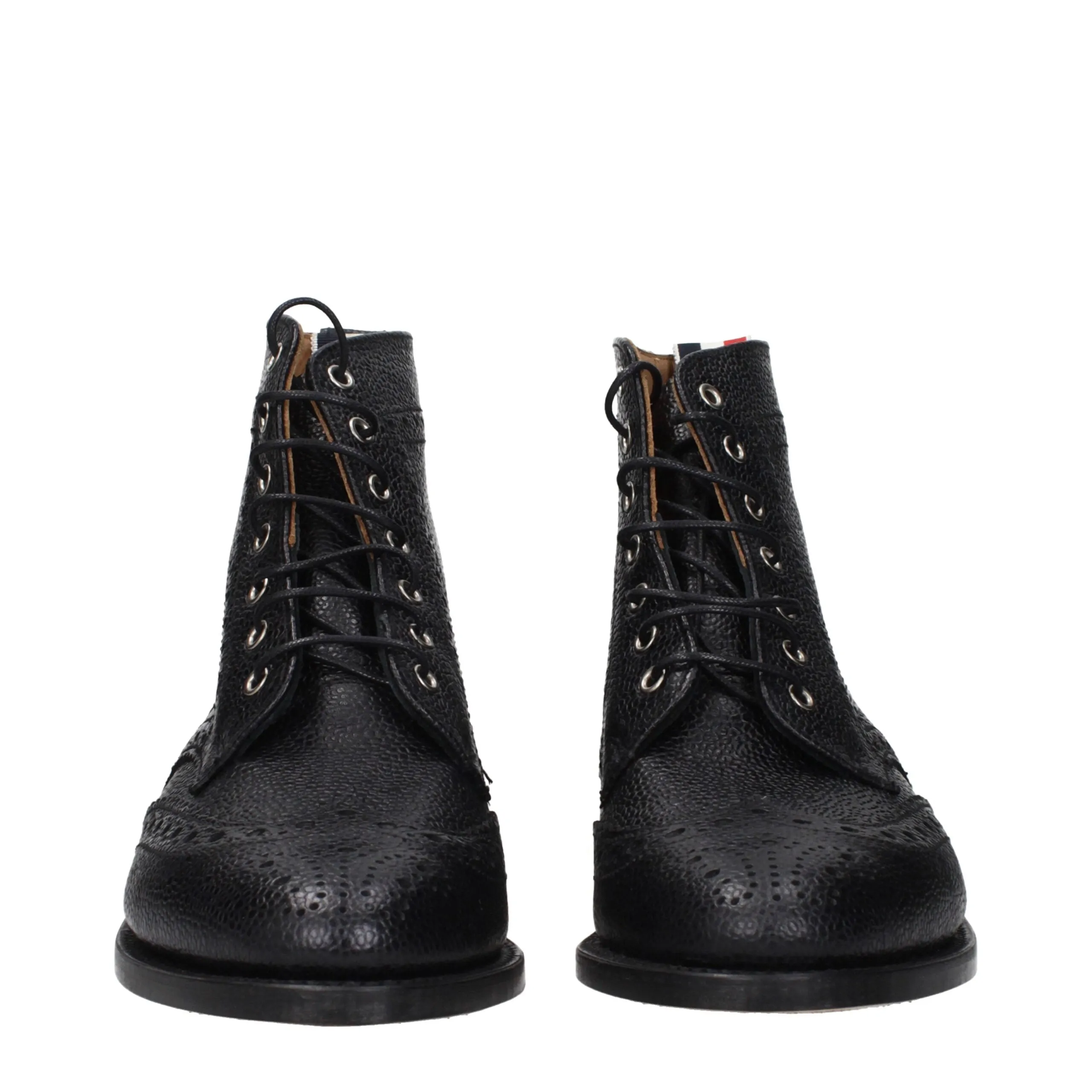 Thom Browne Black Leather Ankle Boots sold by Siebentaschen product image thumbnail 3