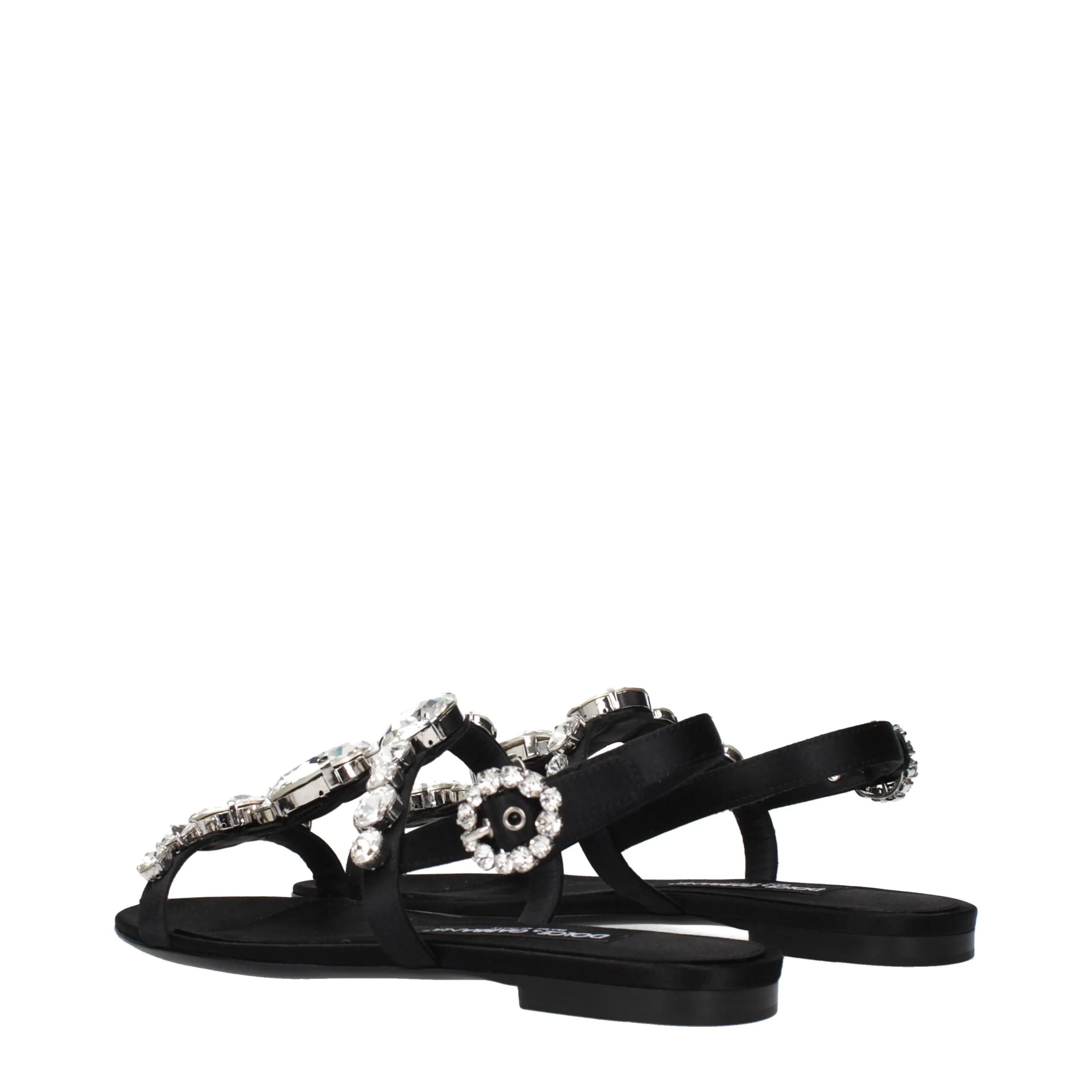 Dolce & Gabbana Black Satin Sandals sold by Siebentaschen product image thumbnail 4