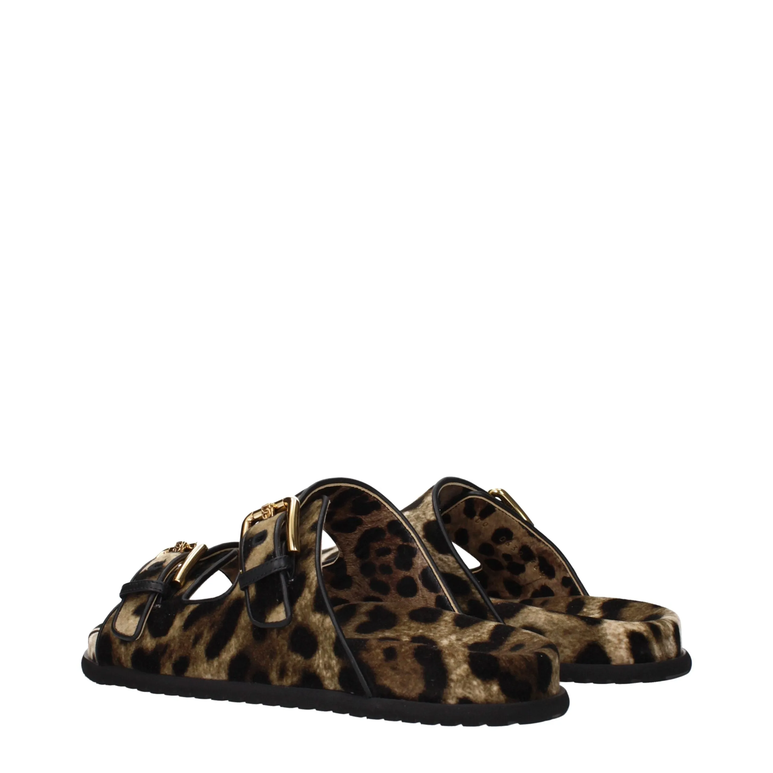 Dolce & Gabbana Beige Velvet Slippers sold by Siebentaschen product image thumbnail 4