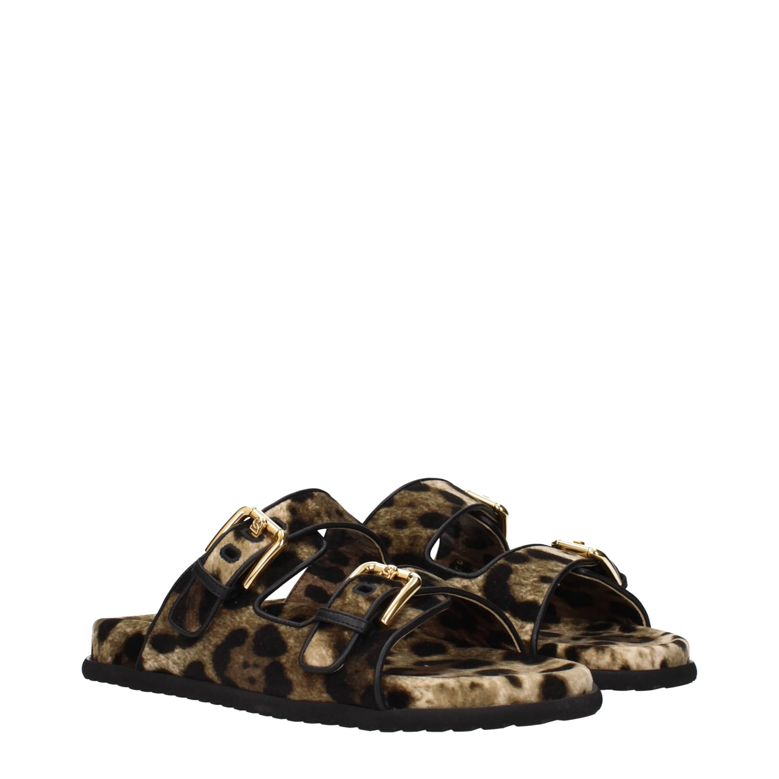 Dolce & Gabbana Beige Velvet Slippers sold by Siebentaschen product image thumbnail 2