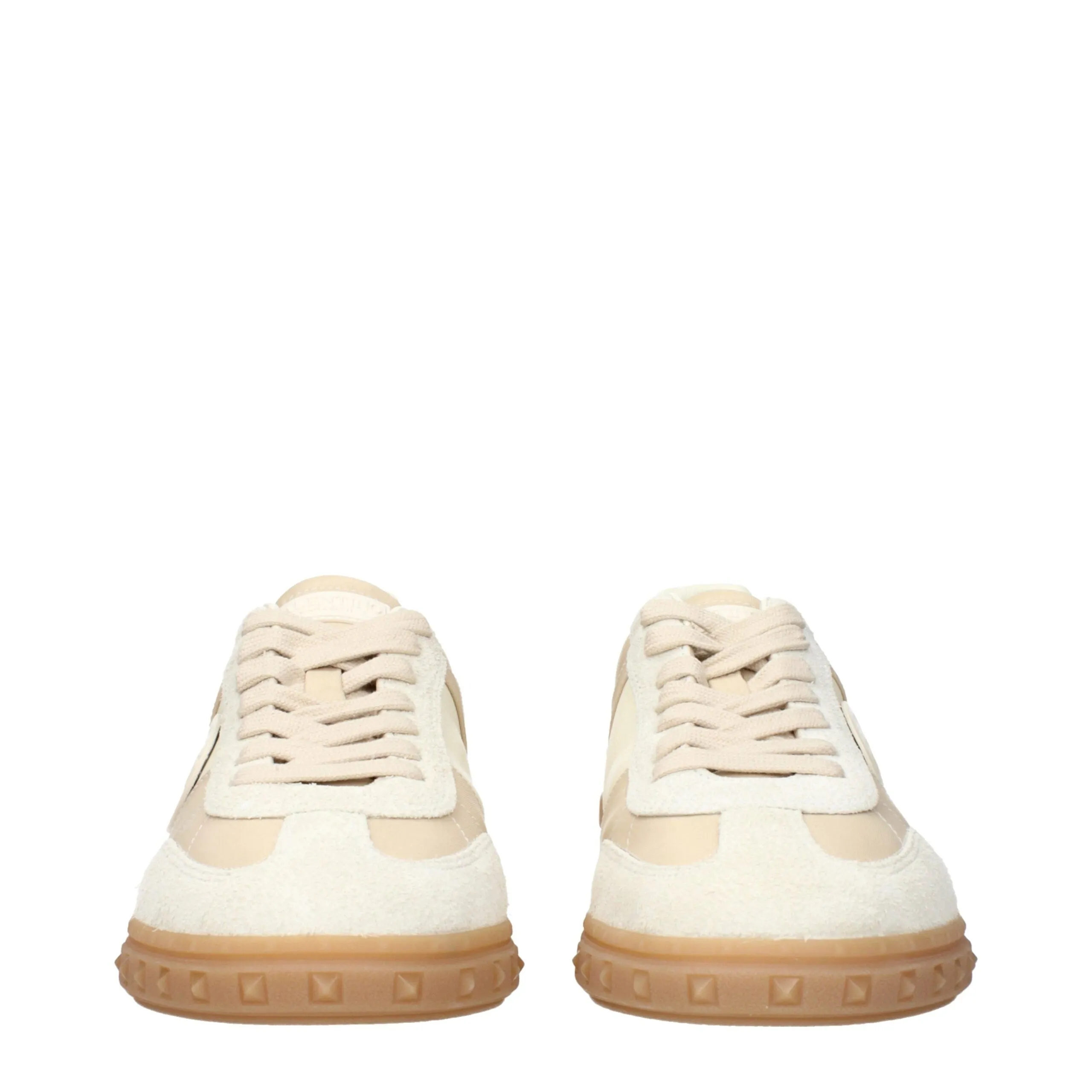 Valentino Garavani Beige Fabric Low Top Sneakers sold by Siebentaschen product image thumbnail 3