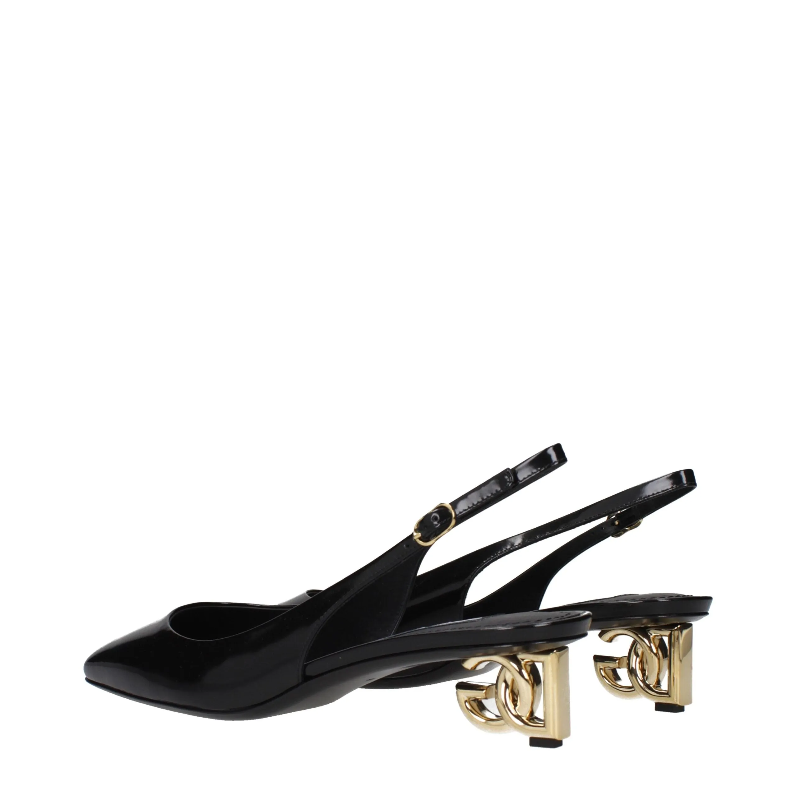 Dolce & Gabbana Black Leather Mid Heel Pumps sold by Siebentaschen product image thumbnail 4