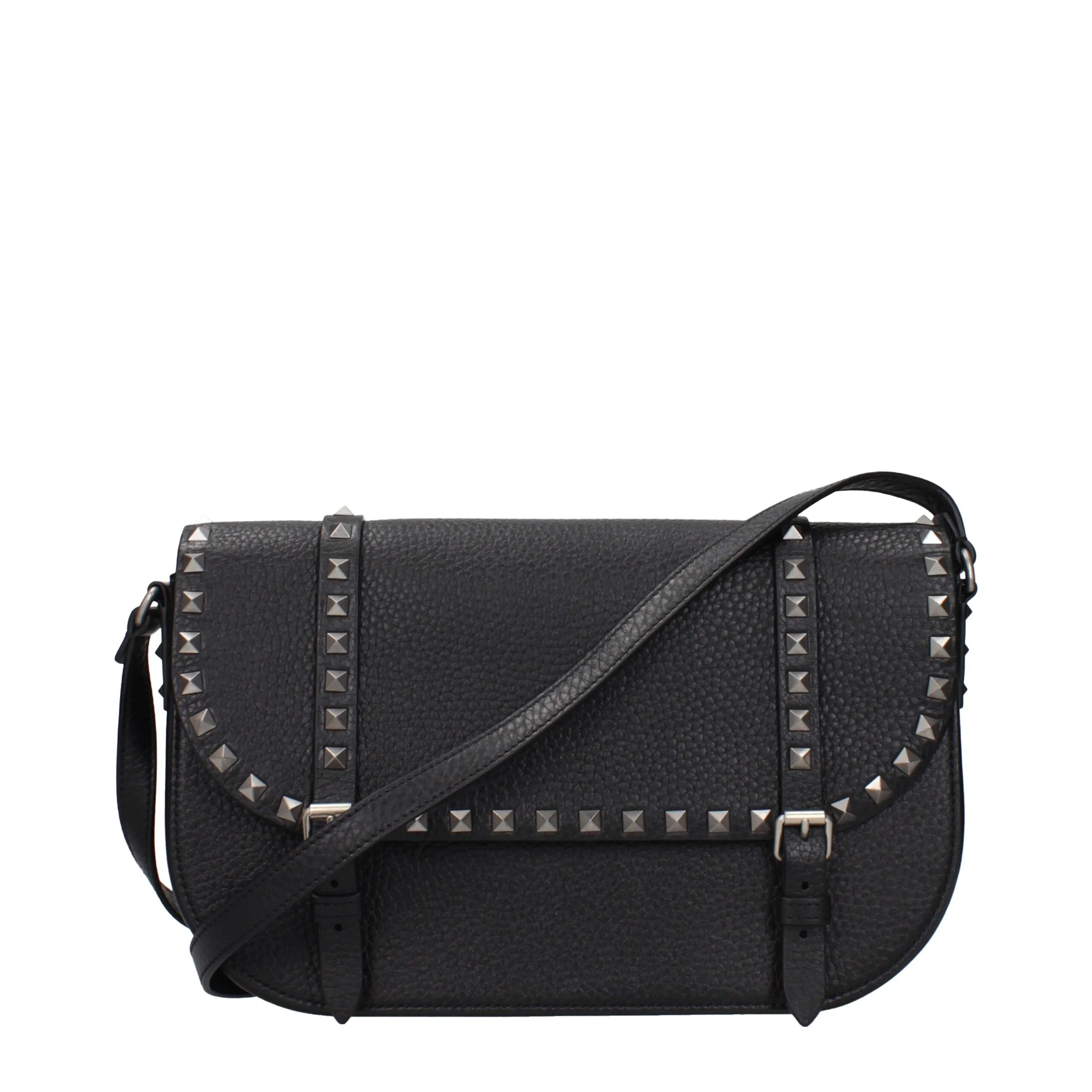 Valentino Garavani Black Leather Crossbody Bag sold by Siebentaschen