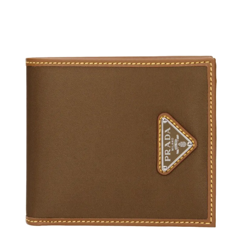 Prada Brown Fabric Wallet sold by Siebentaschen