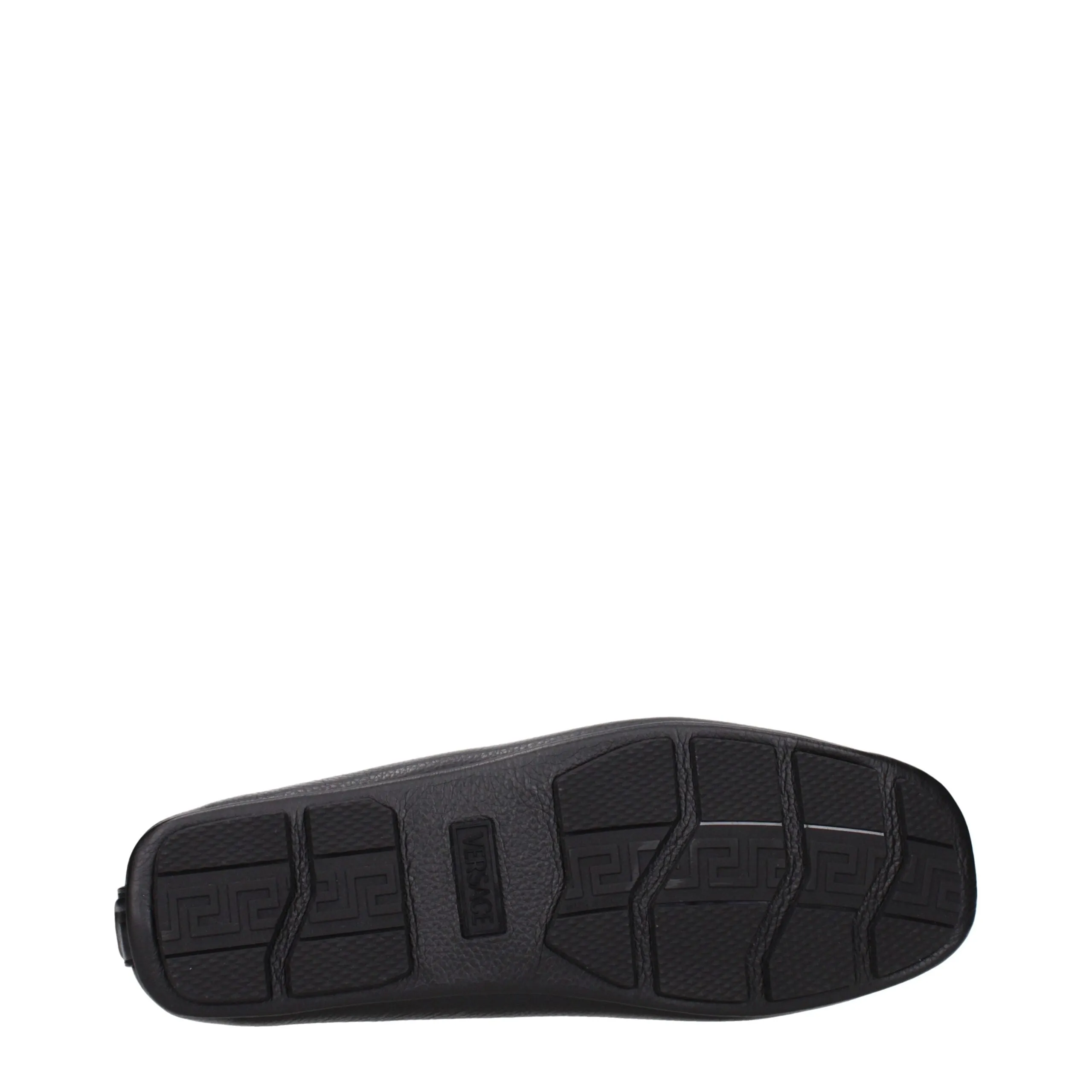 Versace Black Leather Slip-On Loafers sold by Siebentaschen product image thumbnail 5
