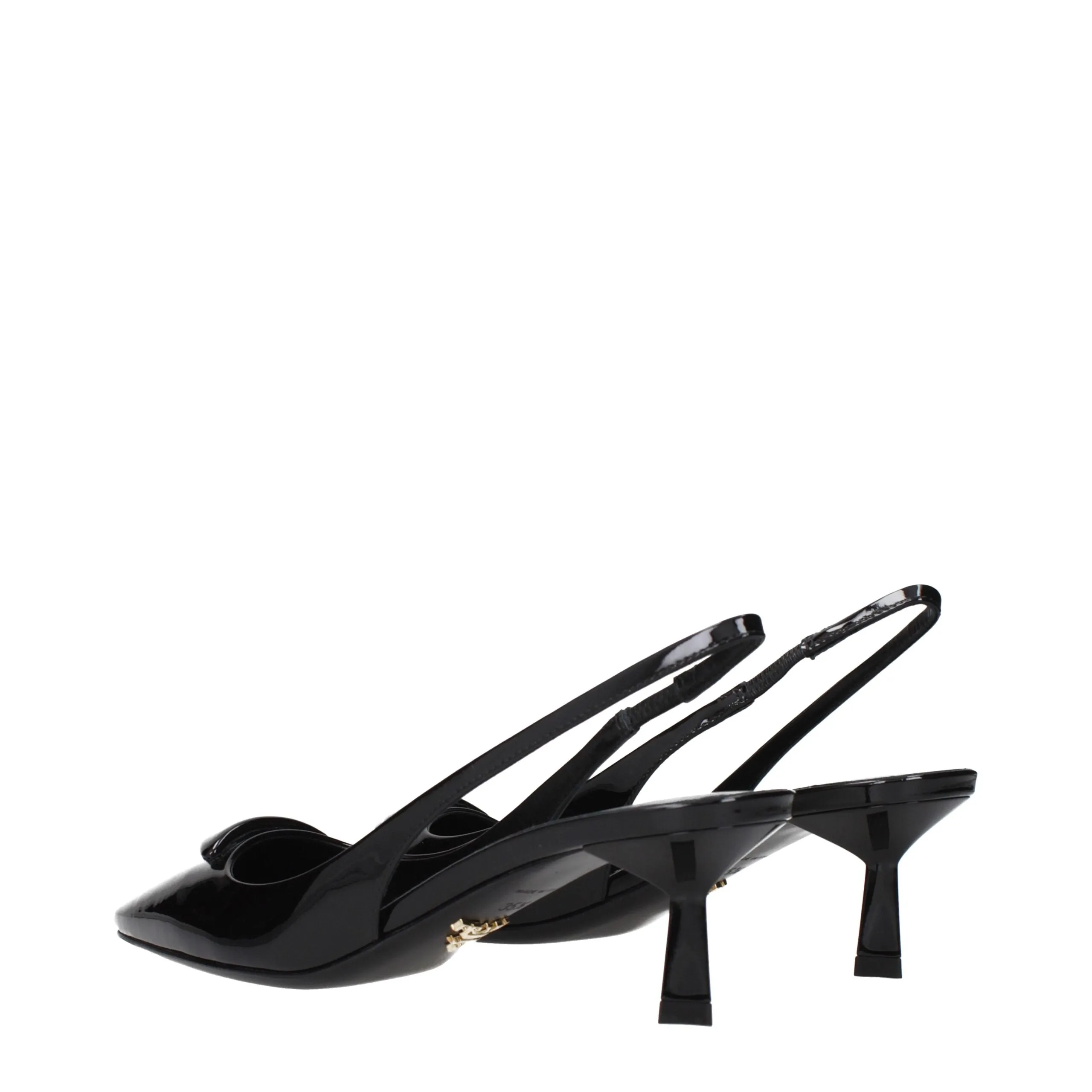 Prada Black Leather Mid Heel Pumps sold by Siebentaschen product image thumbnail 4