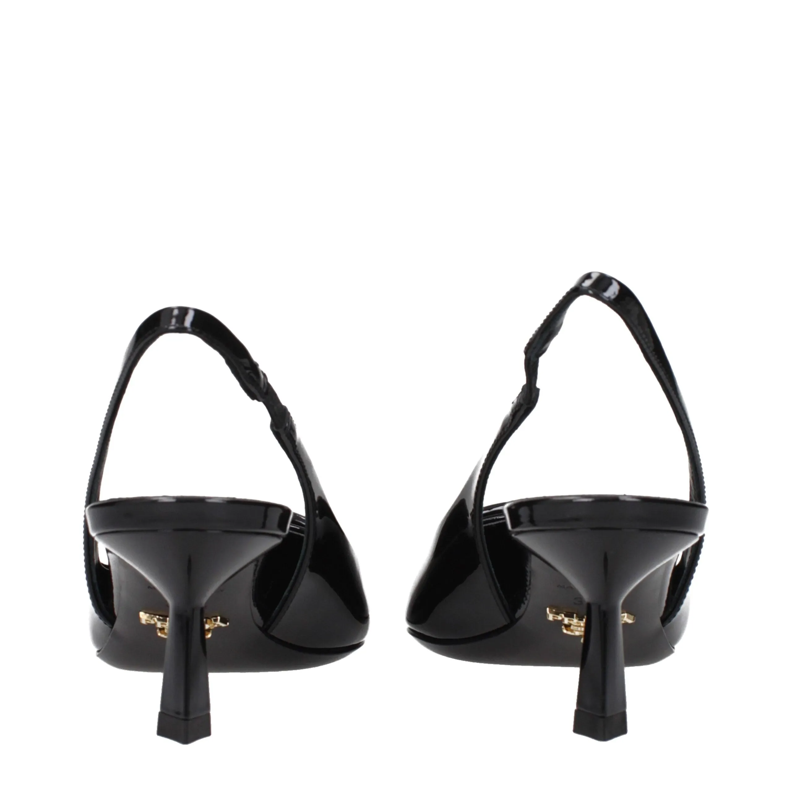 Prada Black Leather Mid Heel Pumps sold by Siebentaschen product image thumbnail 5