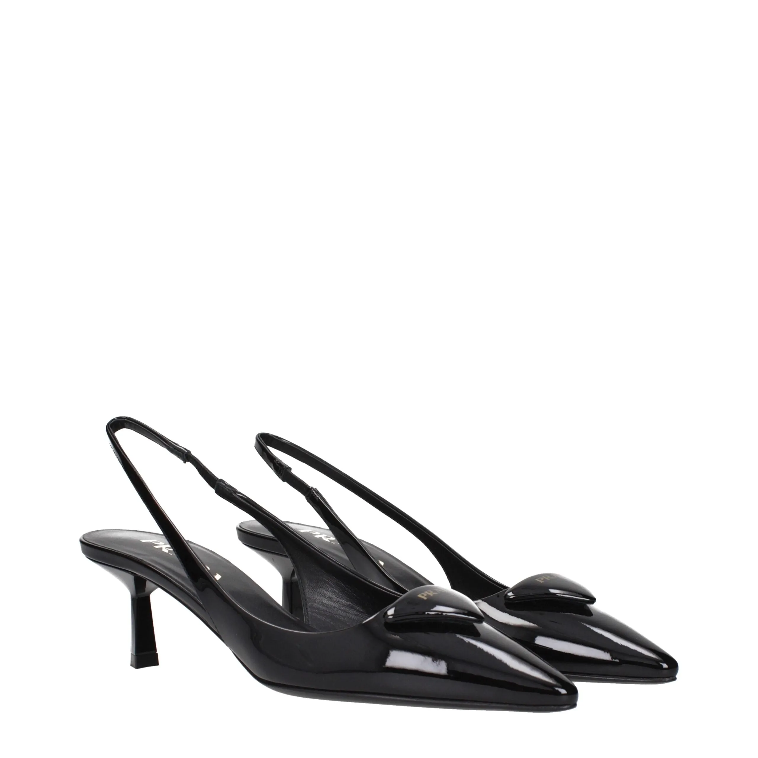 Prada Black Leather Mid Heel Pumps sold by Siebentaschen product image thumbnail 2