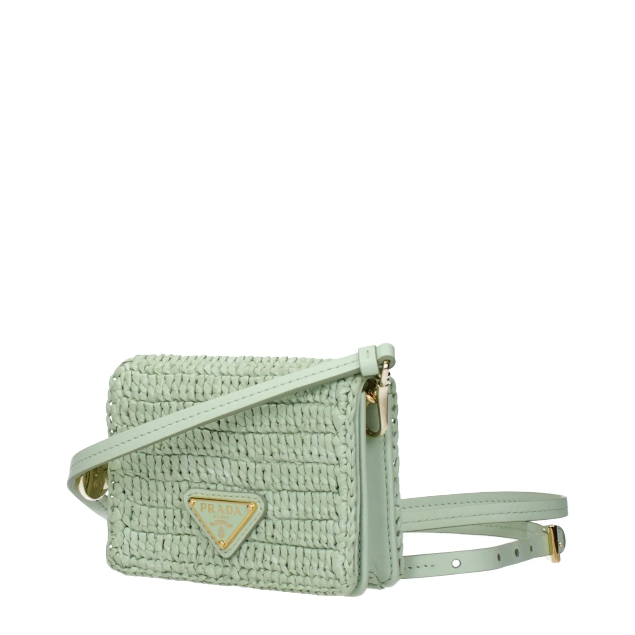 Prada Green Raffia Crossbody Bag sold by Siebentaschen product image thumbnail 2