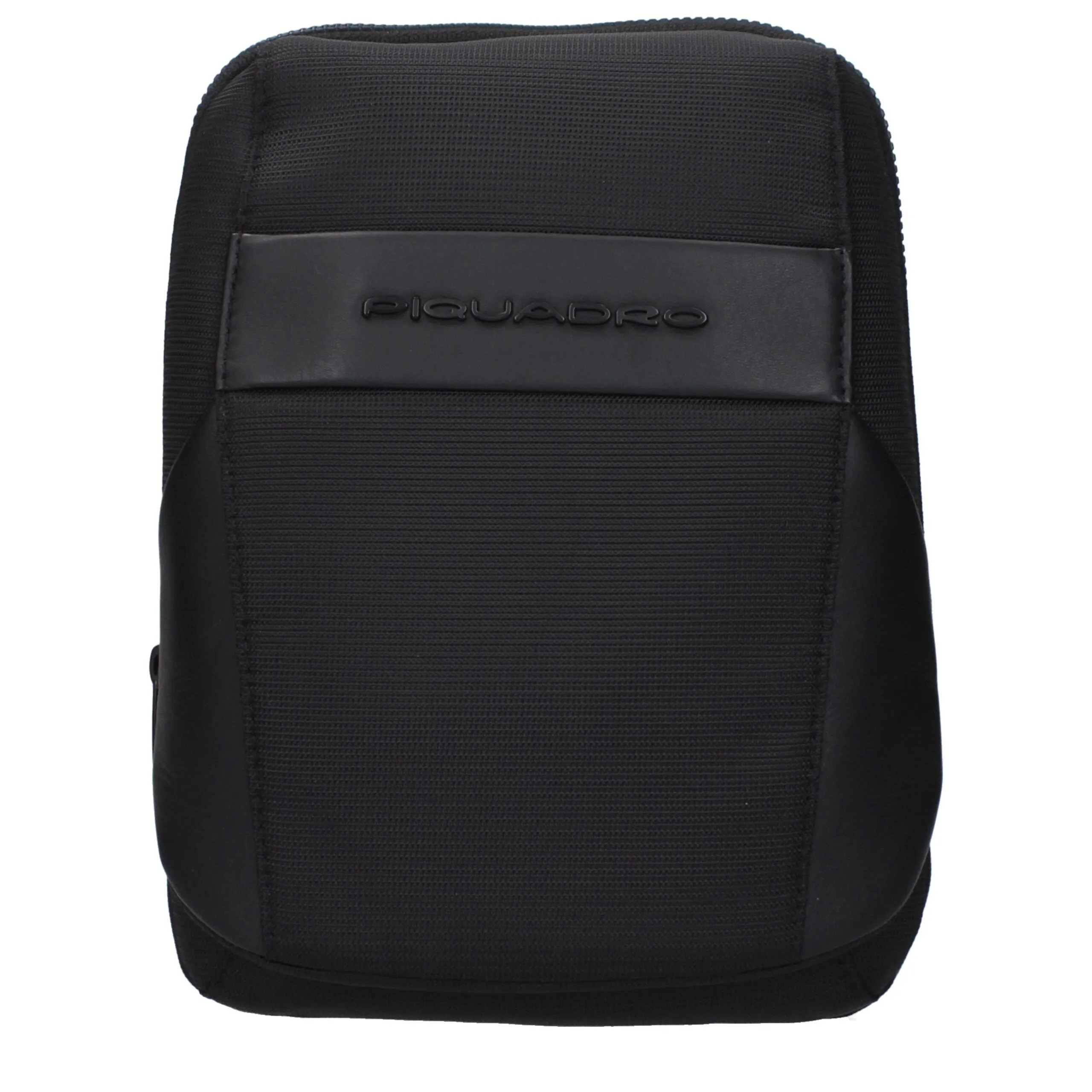 Piquadro Black Fabric Crossbody Bag sold by Siebentaschen