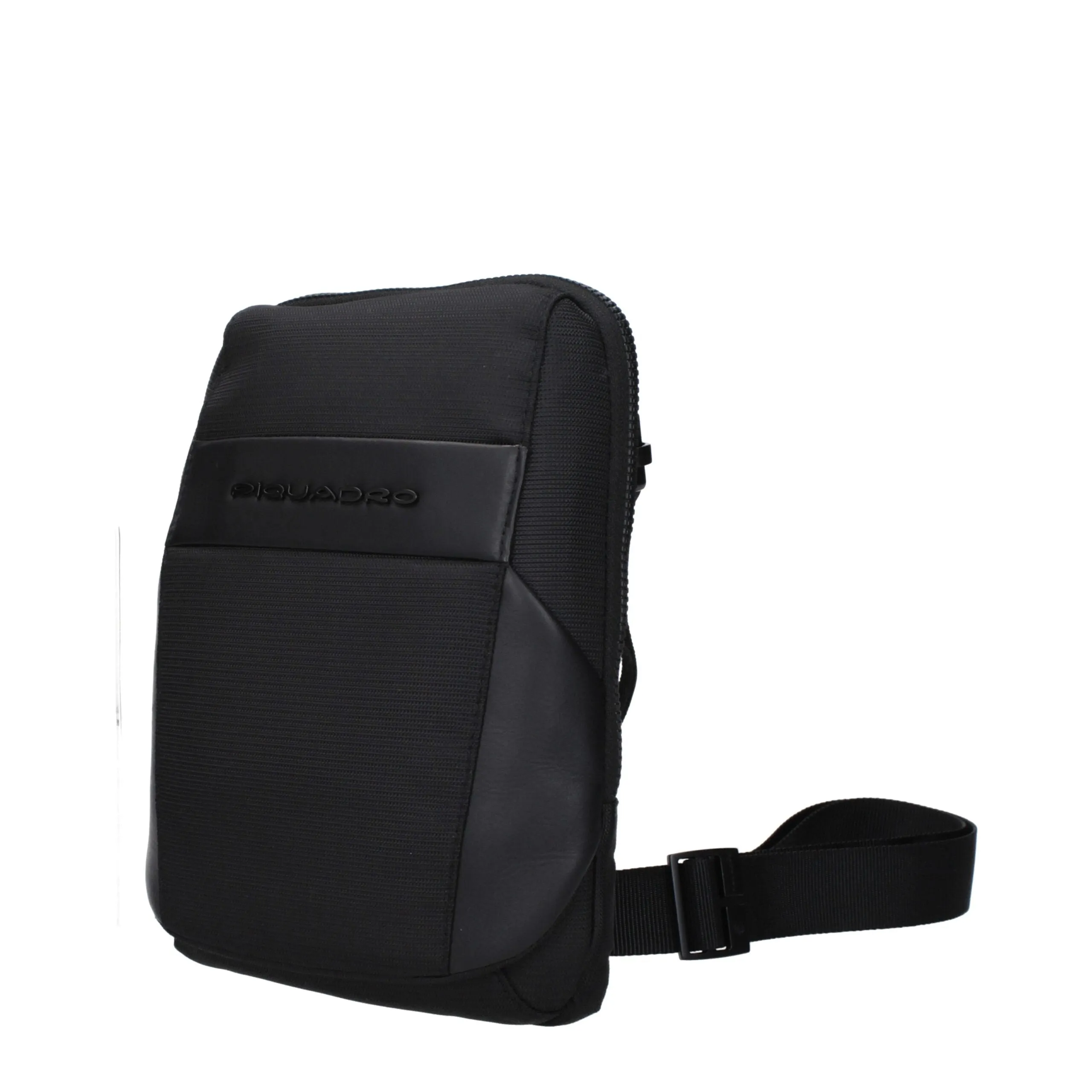 Piquadro Black Fabric Crossbody Bag sold by Siebentaschen product image thumbnail 2