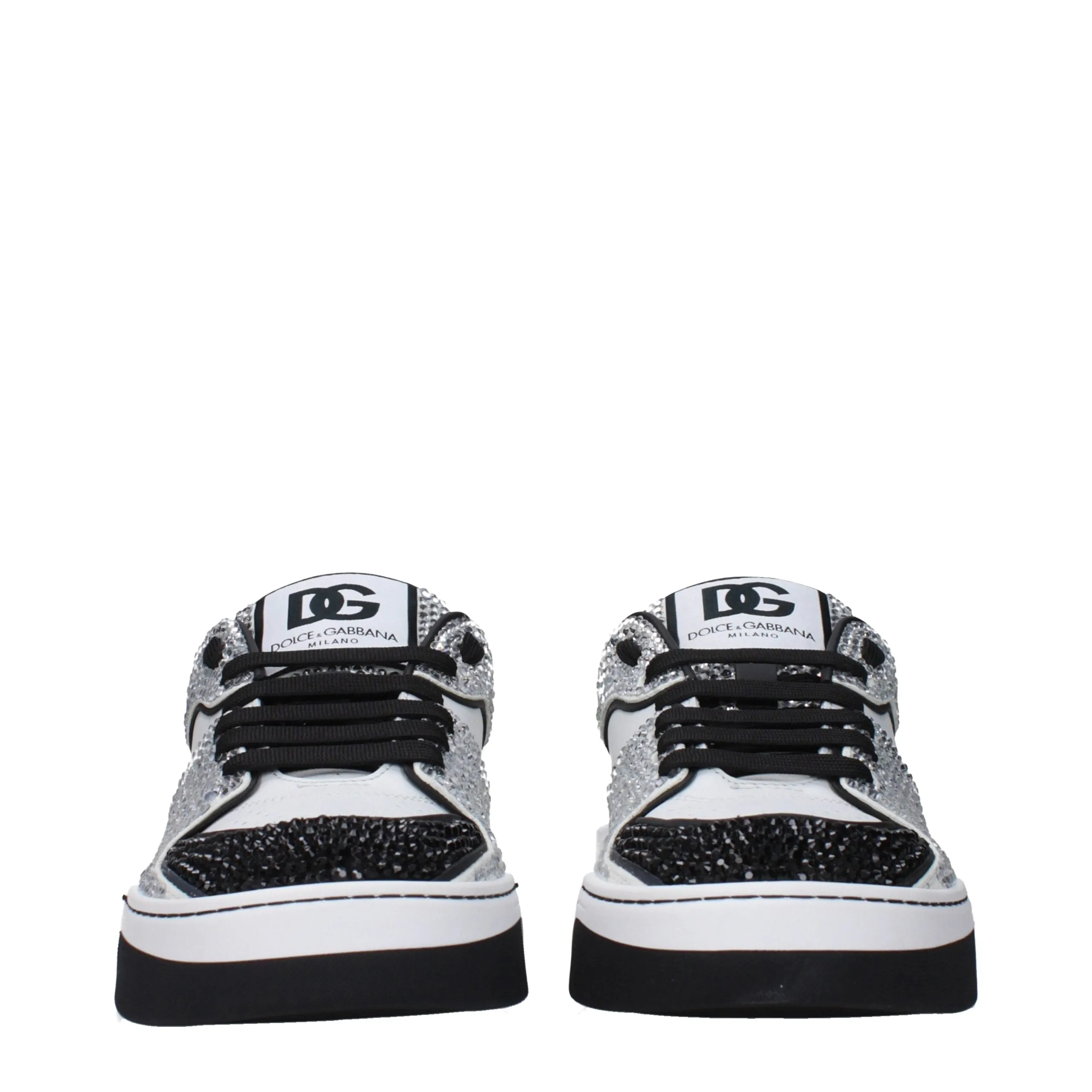 Dolce & Gabbana White Leather Low Top Sneakers sold by Siebentaschen product image thumbnail 3