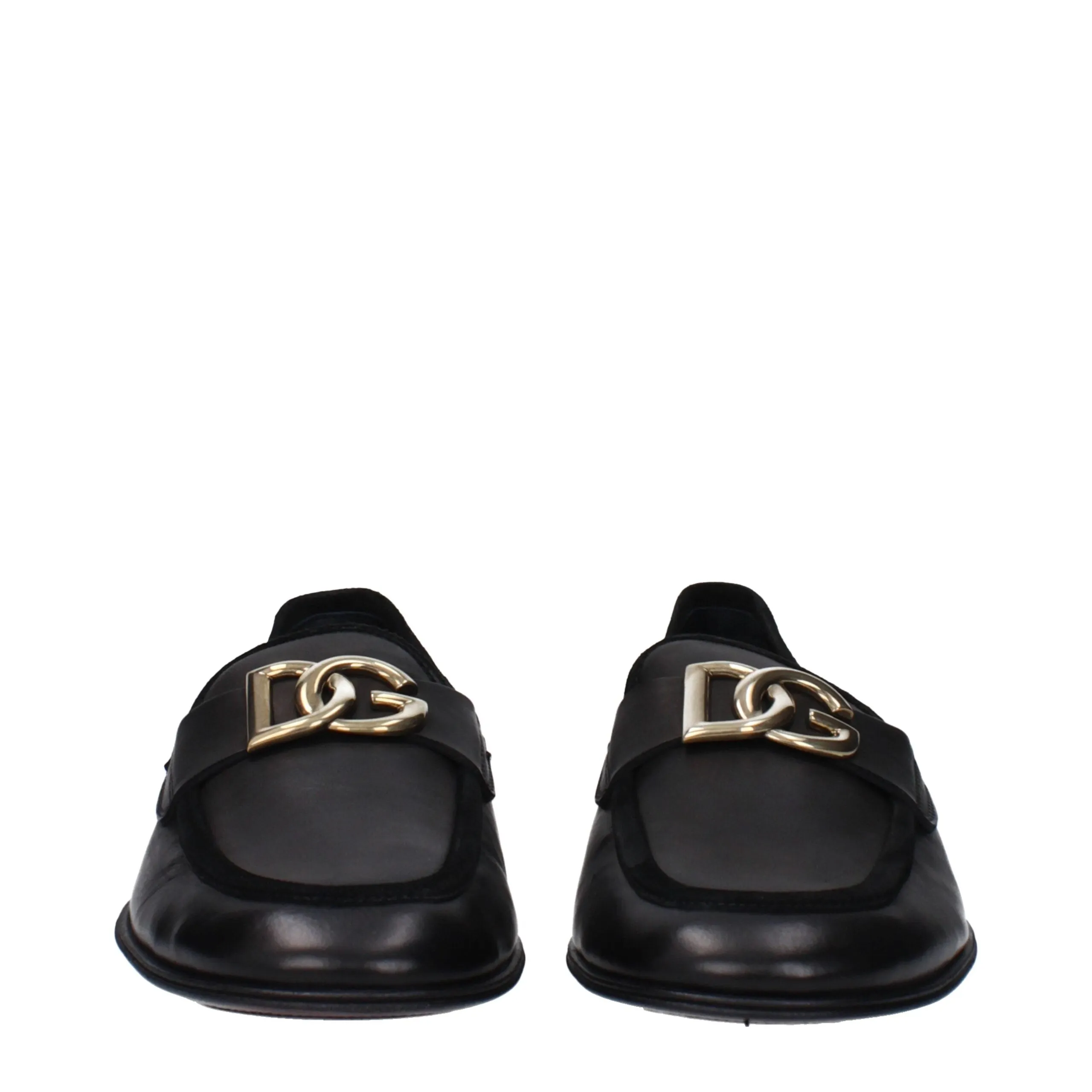 Dolce & Gabbana Black Leather Slip-On Loafers sold by Siebentaschen product image thumbnail 3