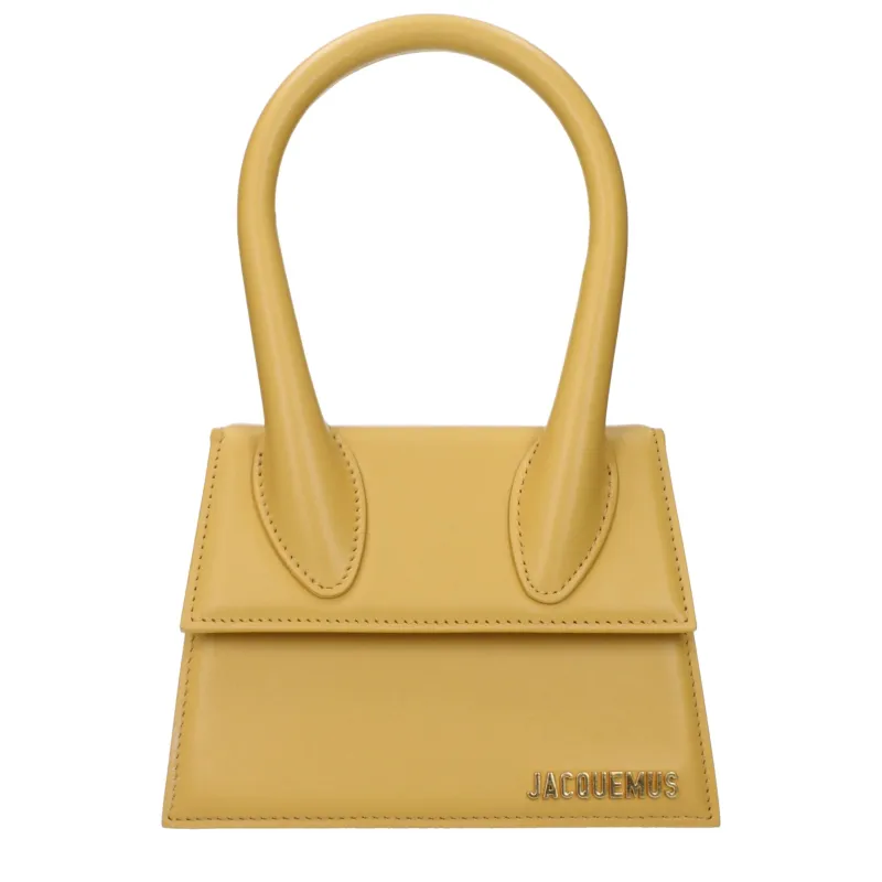 Jacquemus Yellow Leather Handbag sold by Siebentaschen
