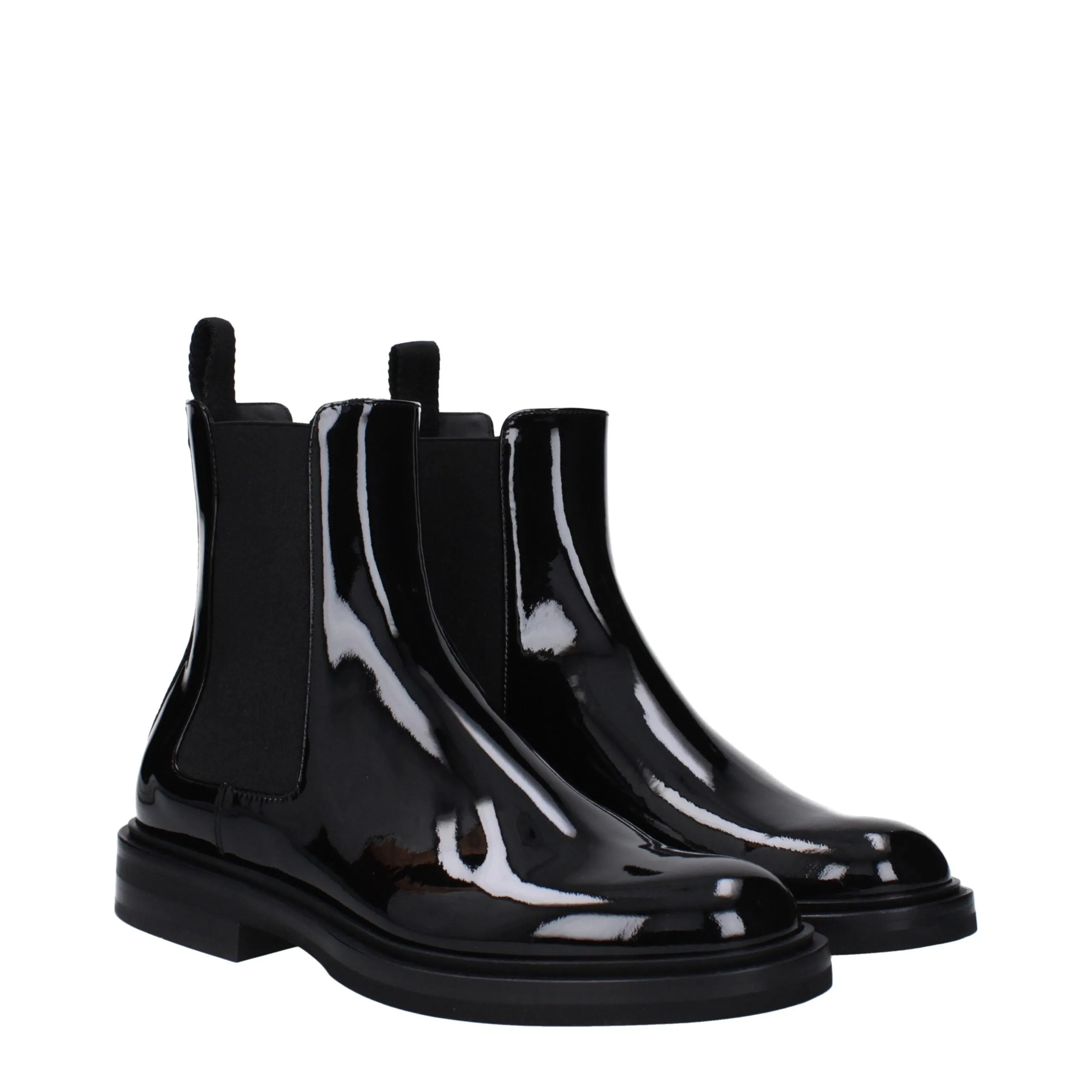 Dolce & Gabbana Black Leather Ankle Boots sold by Siebentaschen product image thumbnail 2