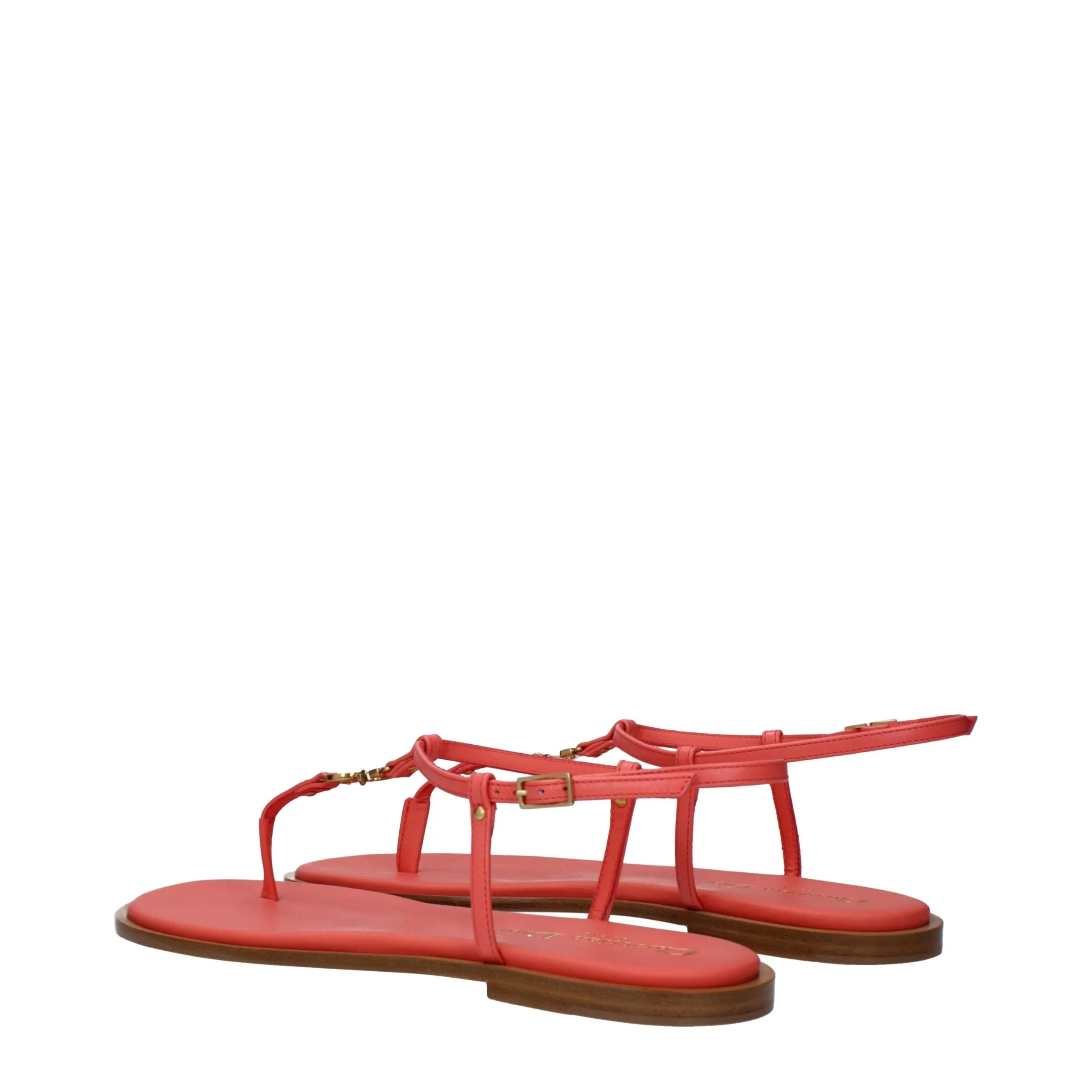 Christian Dior Pink Leather Flip-Flop Sandals sold by Siebentaschen product image thumbnail 4