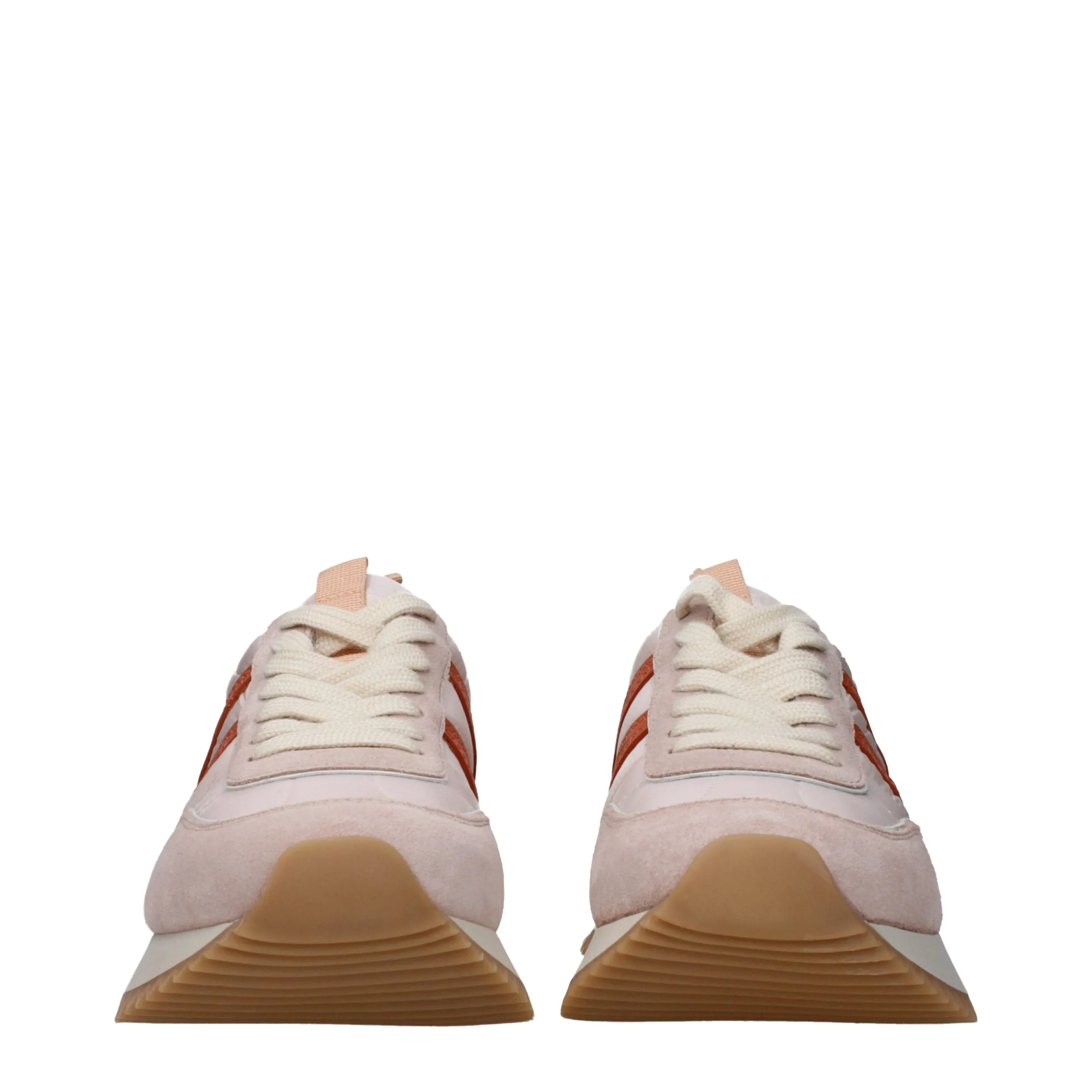 Moncler Pink Fabric Chunky Sneakers sold by Siebentaschen product image thumbnail 3