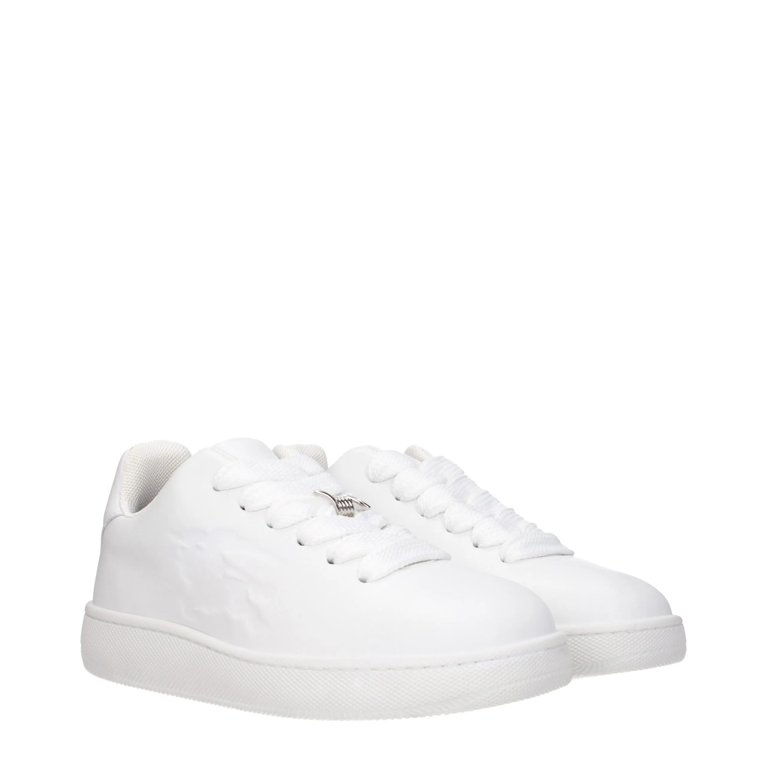 Burberry White Leather Low Top Sneakers sold by Siebentaschen product image thumbnail 2