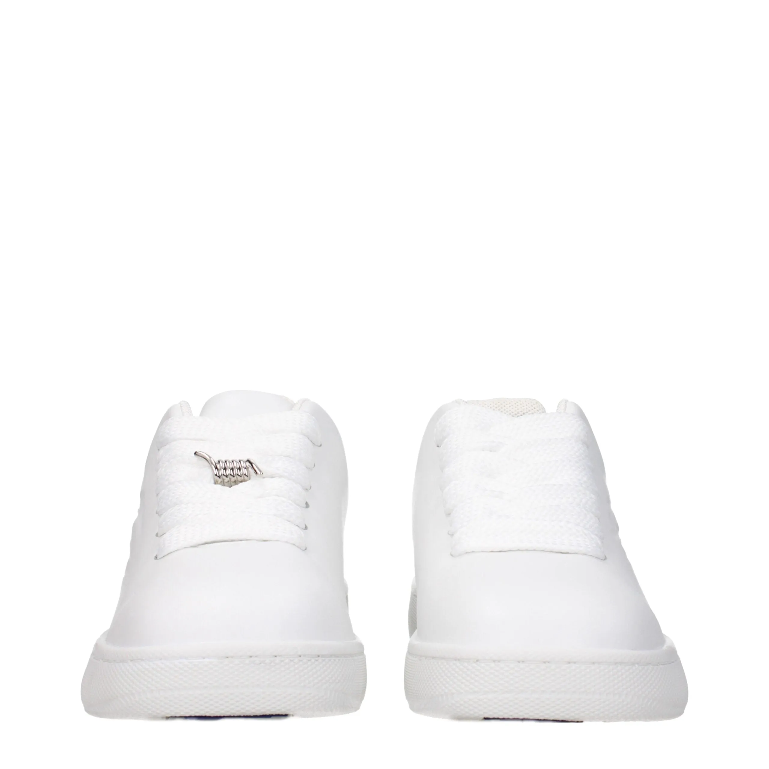 Burberry White Leather Low Top Sneakers sold by Siebentaschen product image thumbnail 3