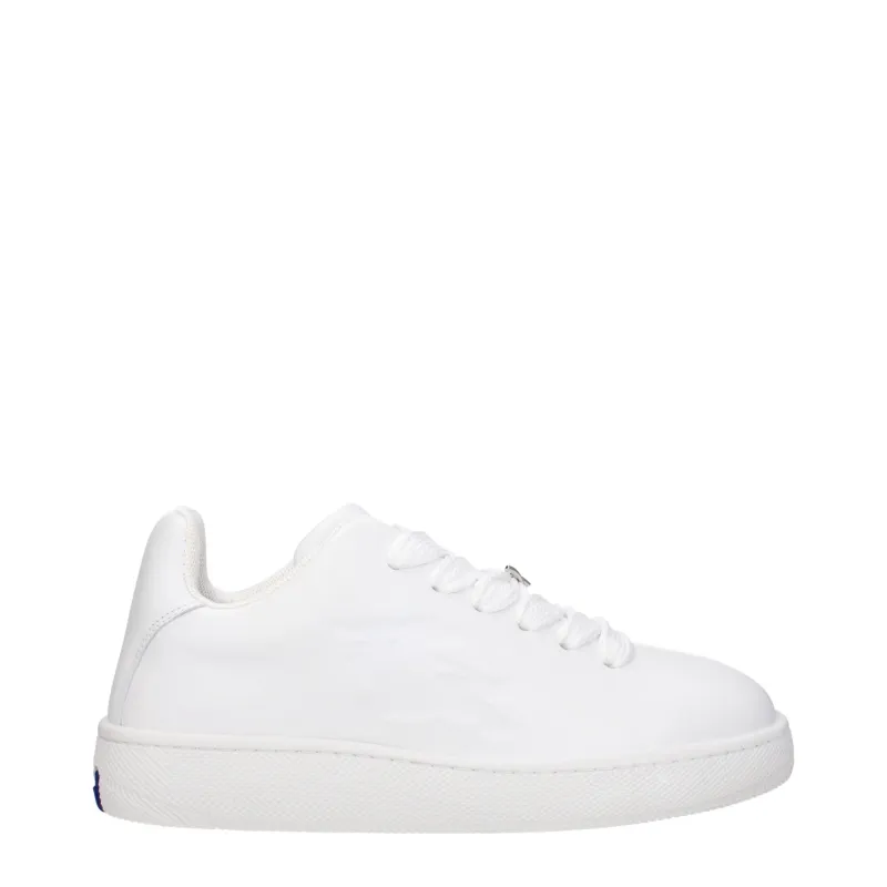 Burberry White Leather Low Top Sneakers sold by Siebentaschen